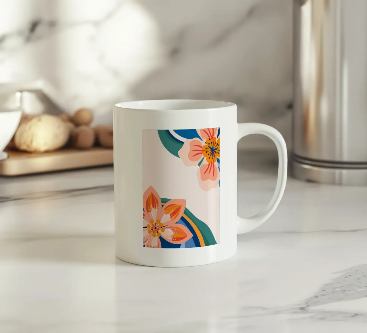 Viola Odorata Fiore tazza in ceramica da HAPPY SHOP