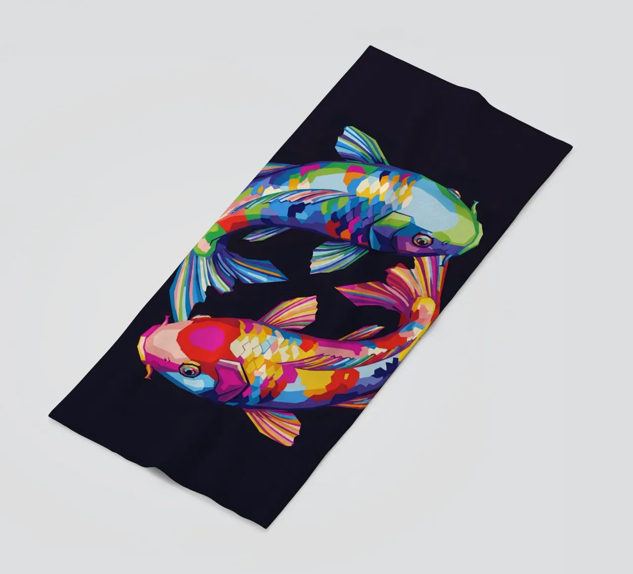 Pesci koi colorati telo mare da Wild Life studio