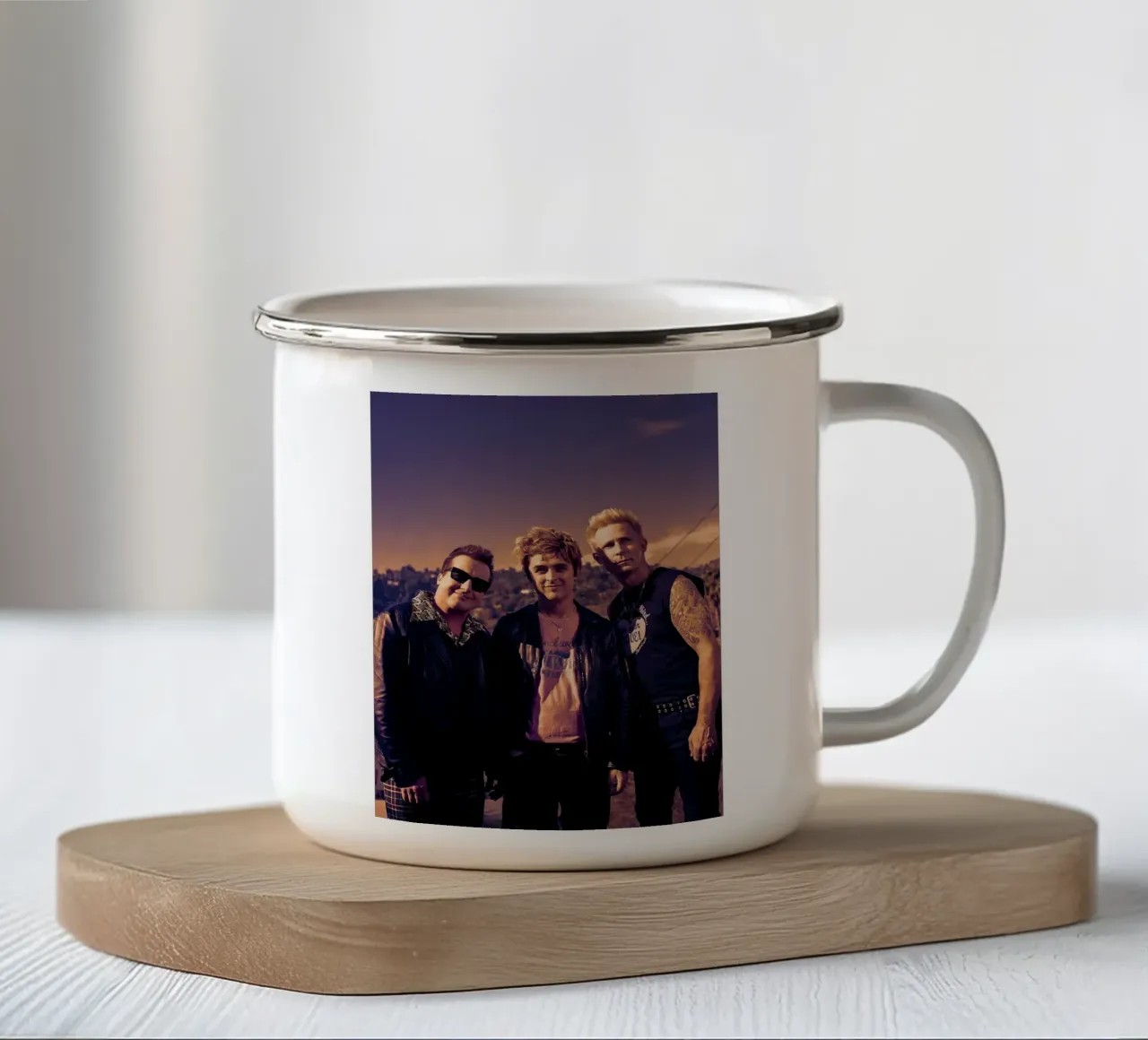 Green Day tazza in smalto da Musadad Shop