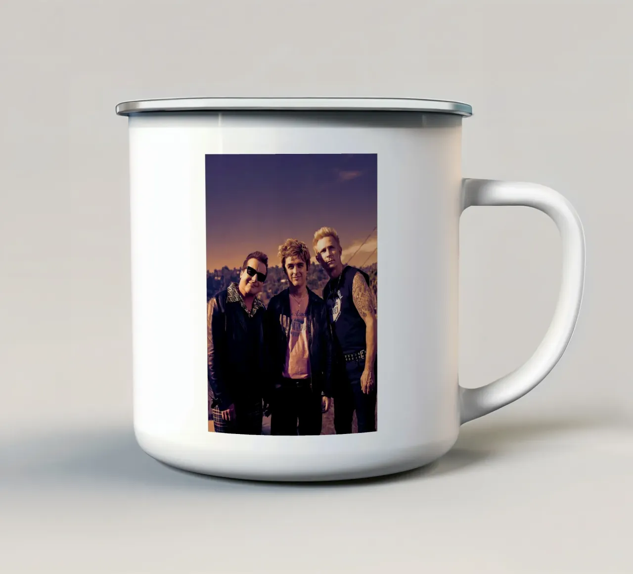 Green Day tazza in smalto da Musadad Shop
