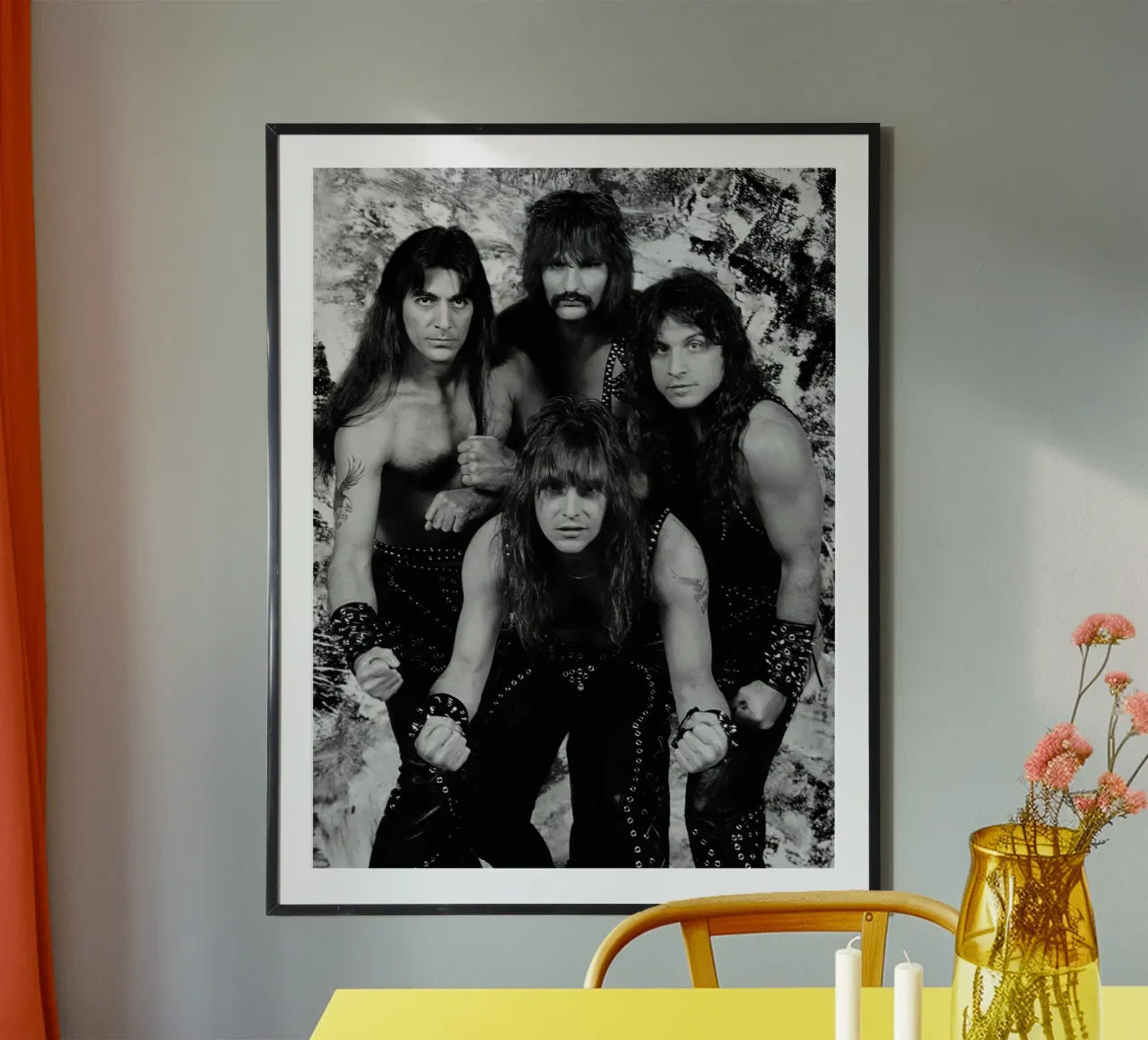 Manowar Black and White poster da Musadad Shop