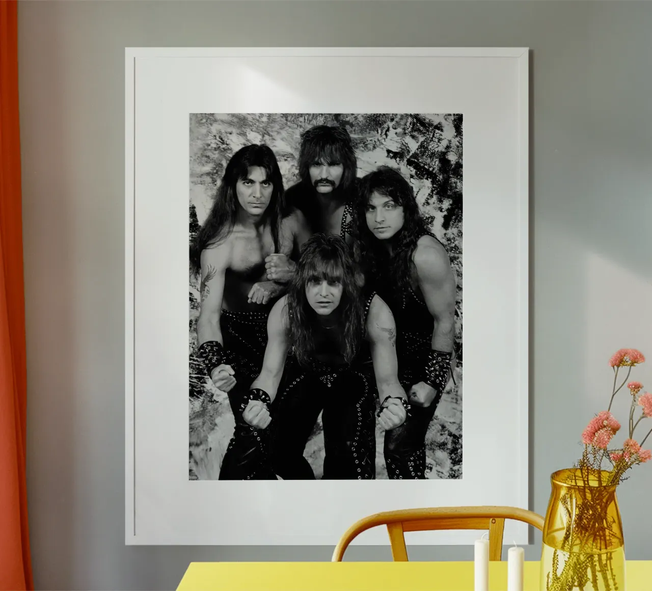 Manowar Black and White poster da Musadad Shop
