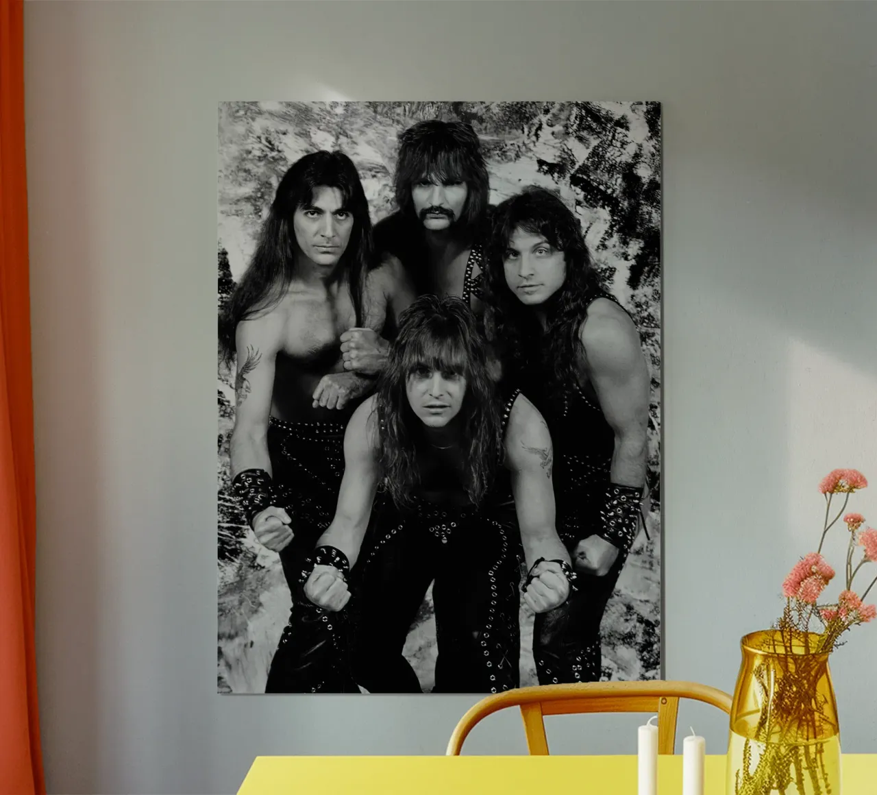 Manowar Black and White poster da Musadad Shop