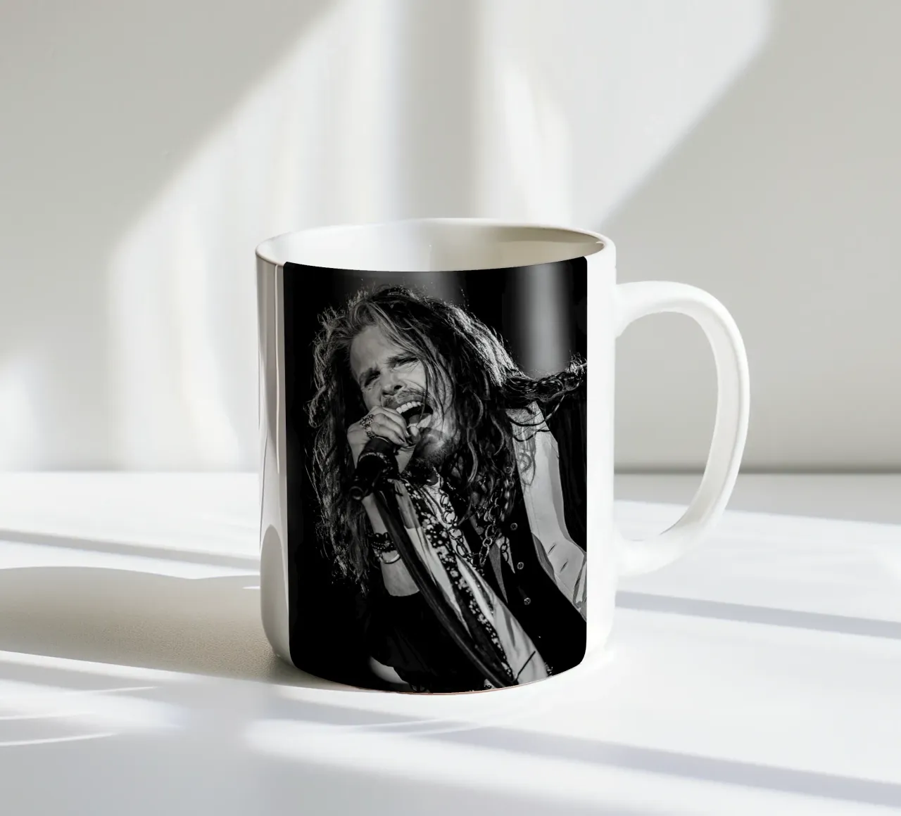 Steven Tyler Aerosmith tazza in ceramica da Musadad Shop