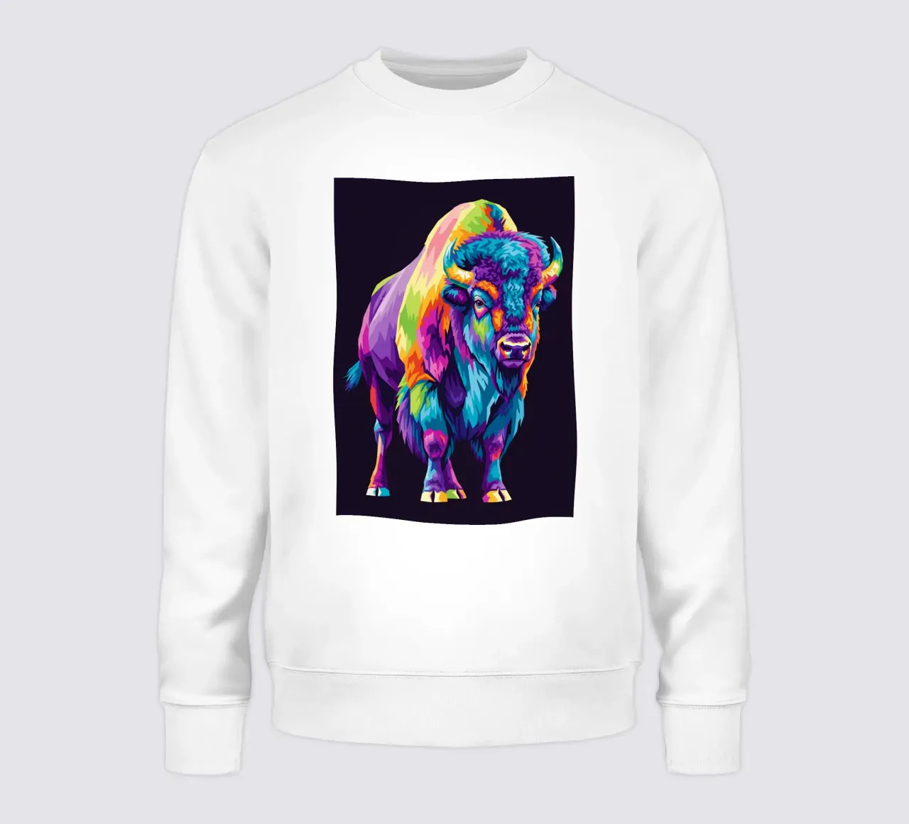 Colorful of bison (2) felpa da Wild Life studio