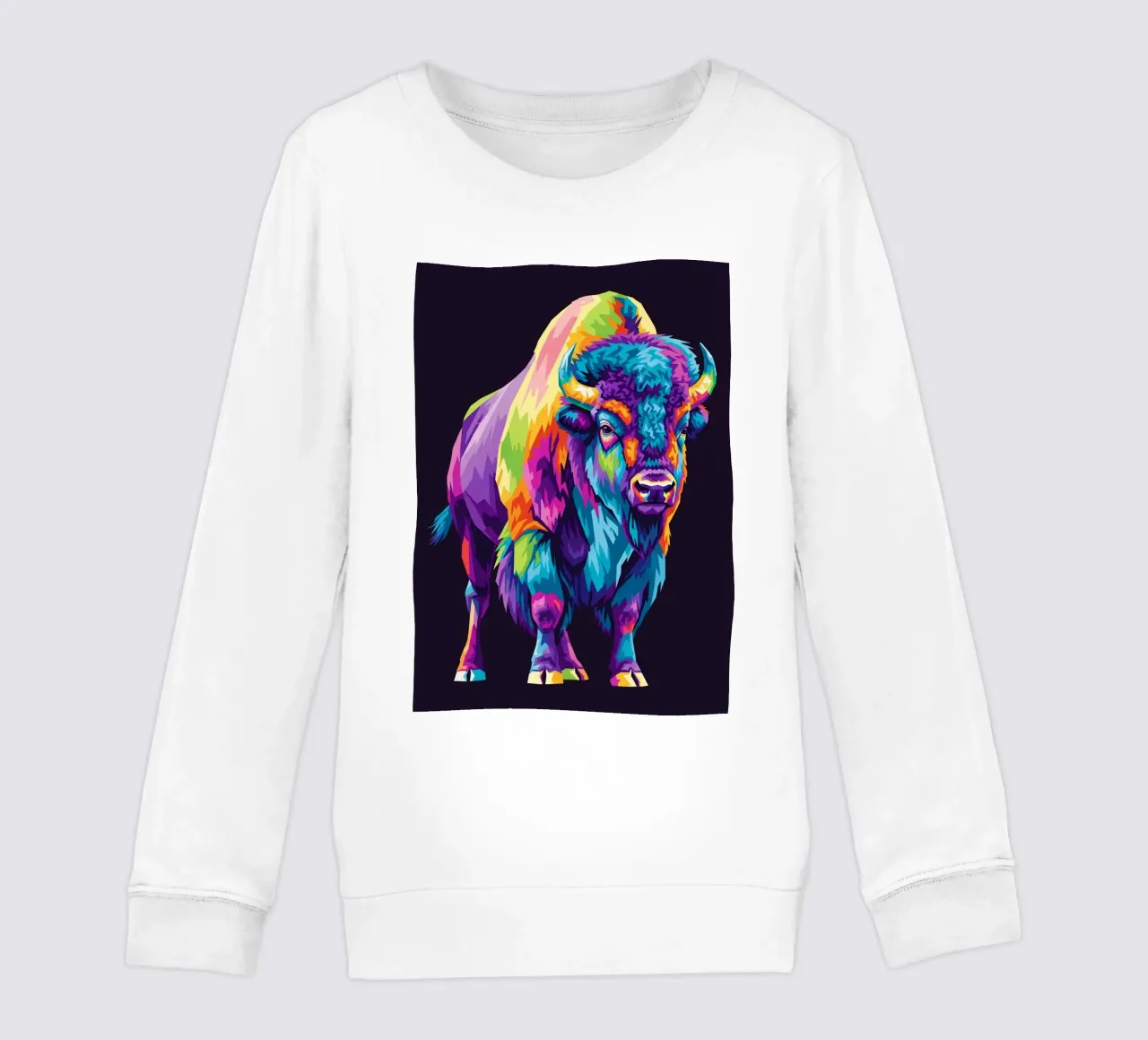 Colorful of bison (2) felpa bambino da Wild Life studio