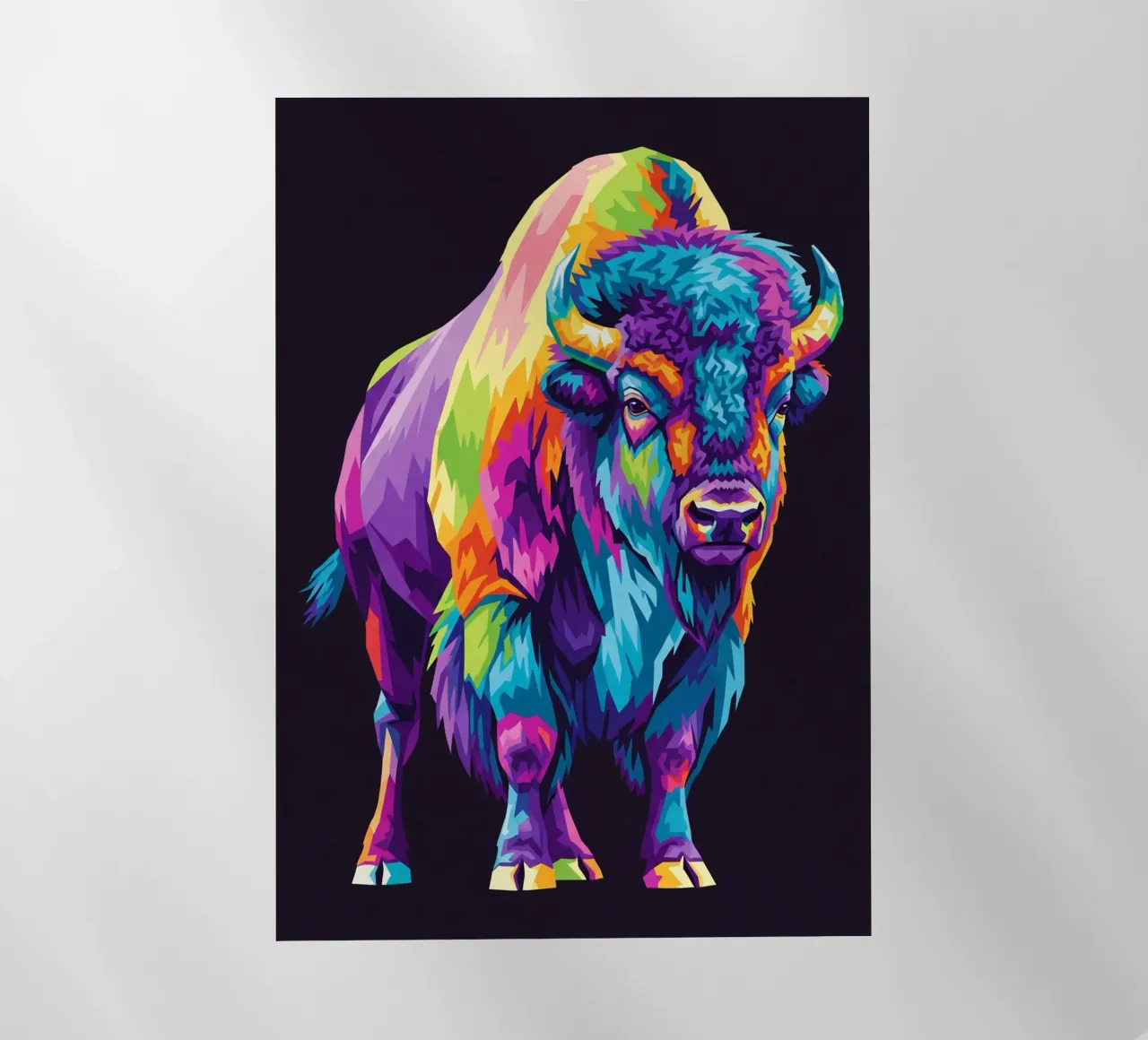 Colorful of bison (2) pellicola backlit da Wild Life studio