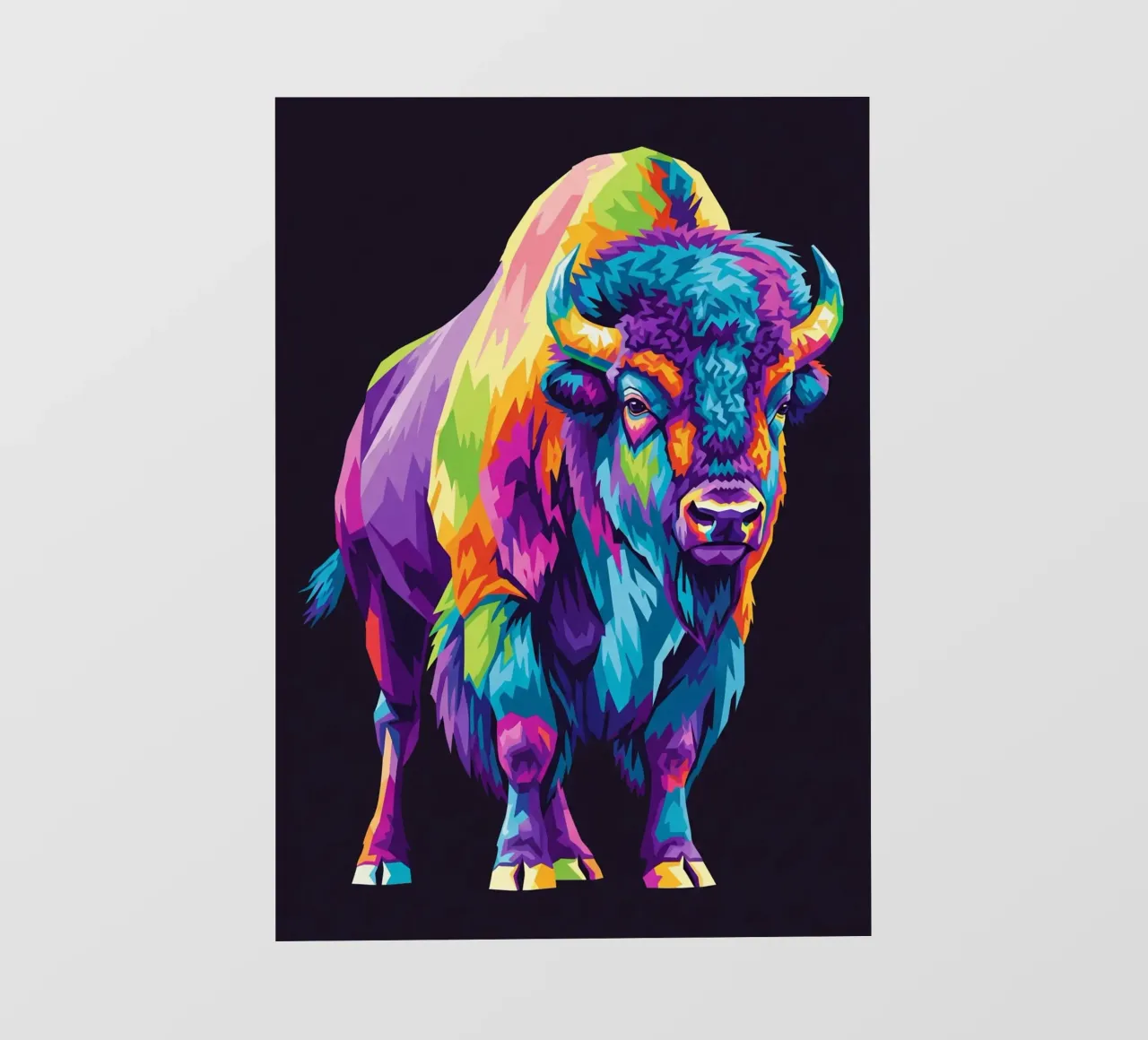 Colorful of bison (2) pellicola backlit da Wild Life studio