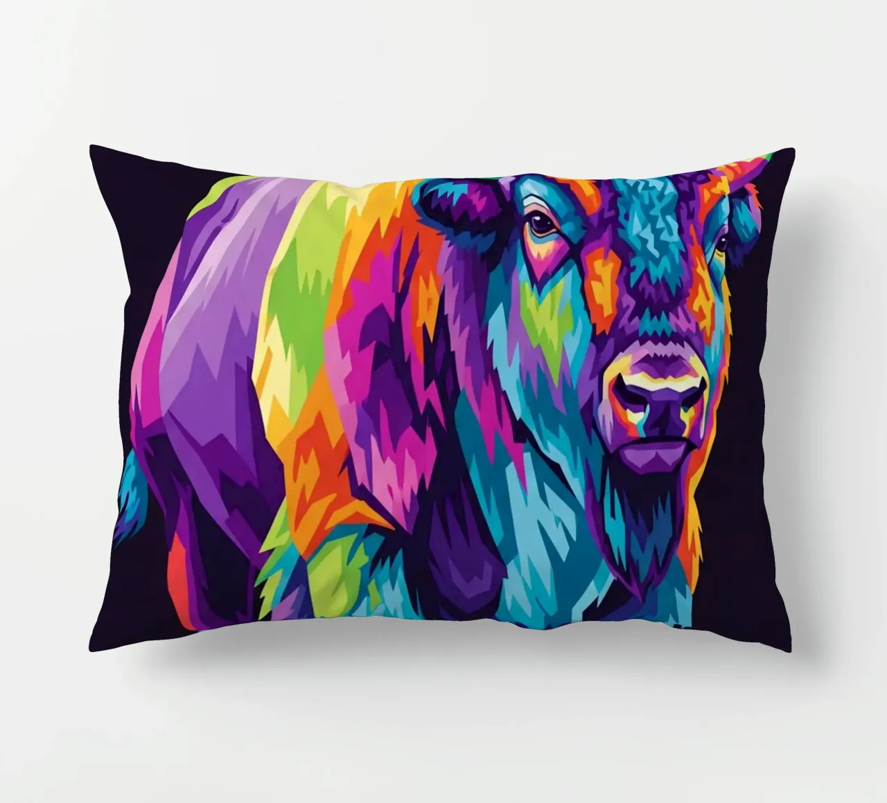 Colorful of bison (2) cuscino da Wild Life studio