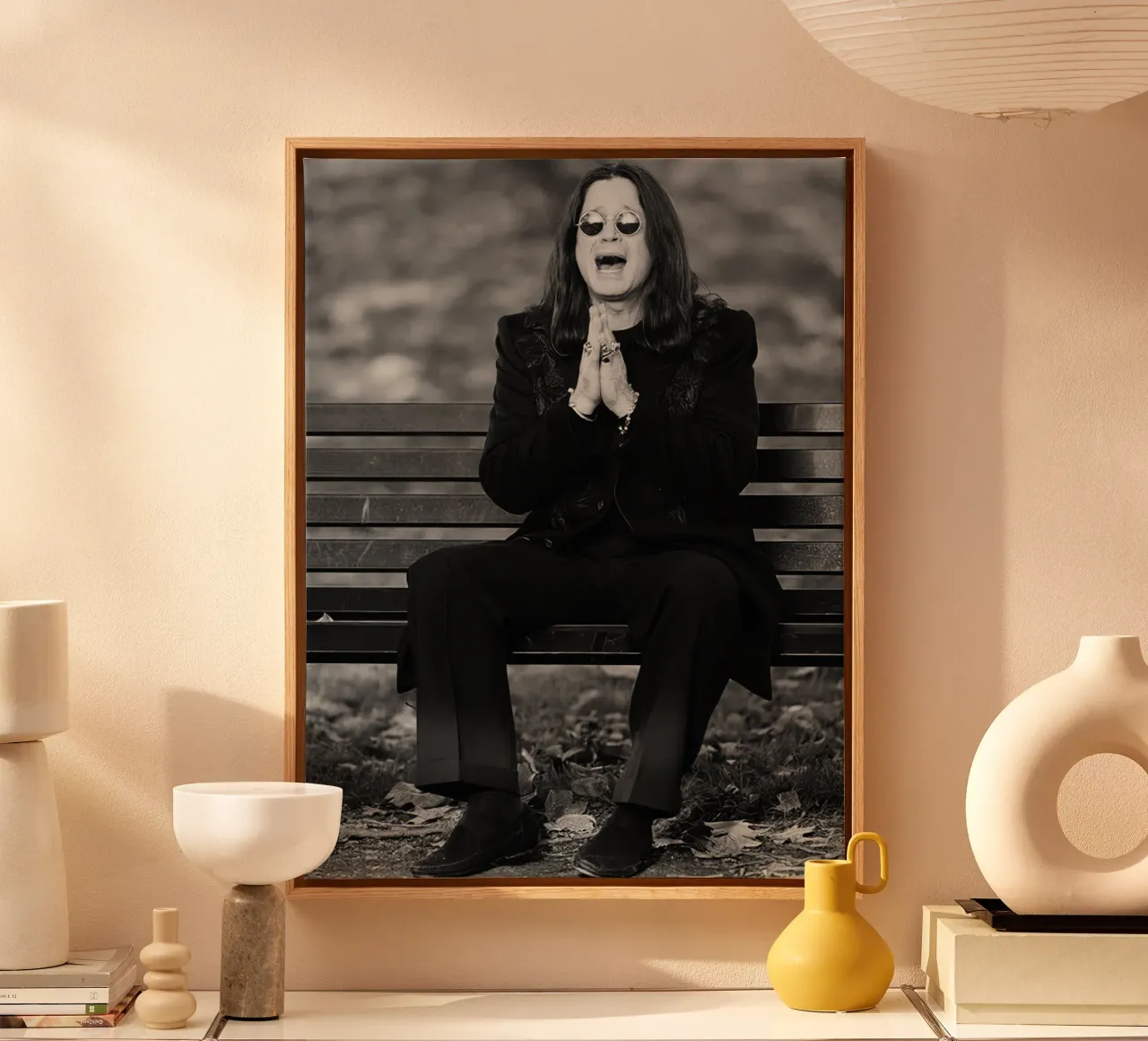 Ozzy Osbourne tela con Cornice a cassetta da Musadad Shop