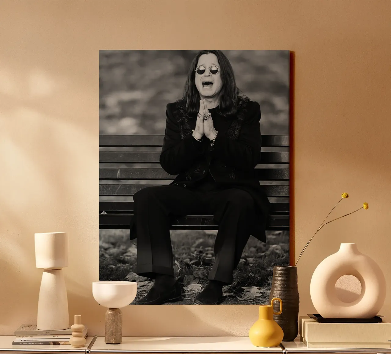 Ozzy Osbourne tela con Cornice a cassetta da Musadad Shop