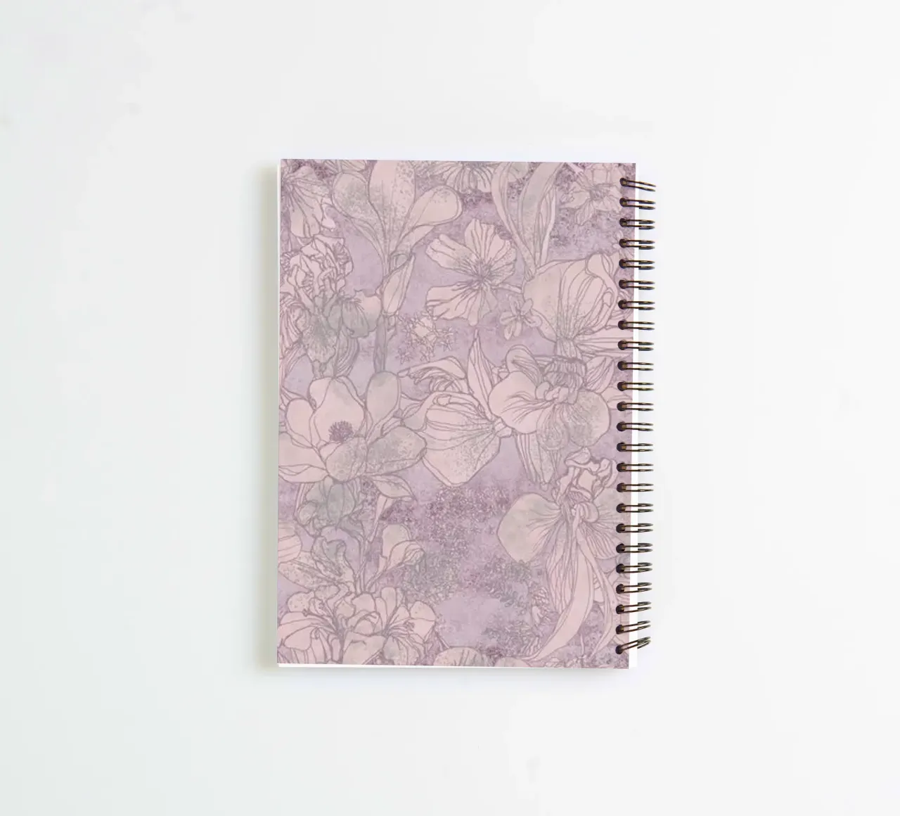 orchid ink spiral notebook by Giulio Iurissevich