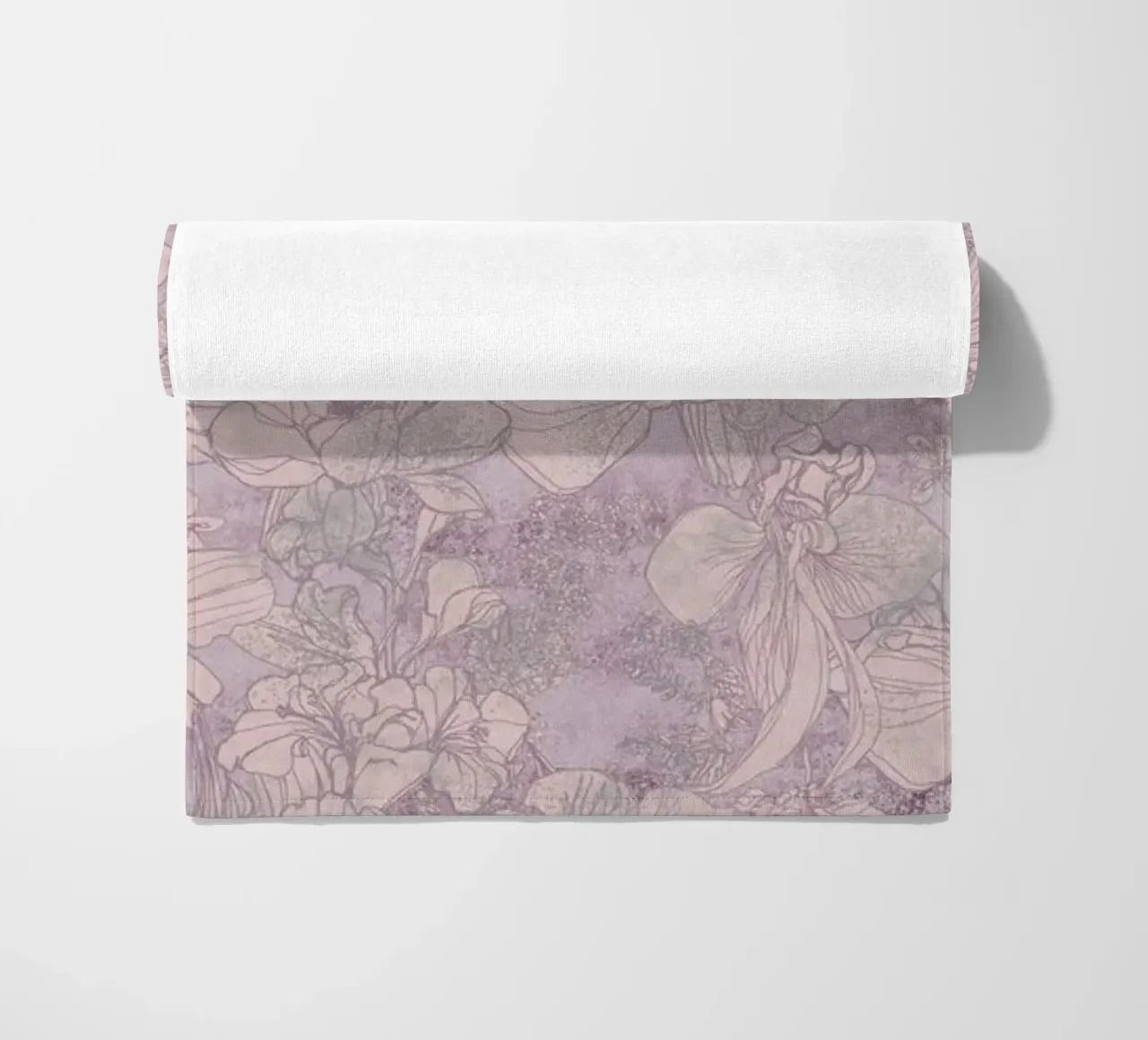 orchid ink beach towel by Giulio Iurissevich