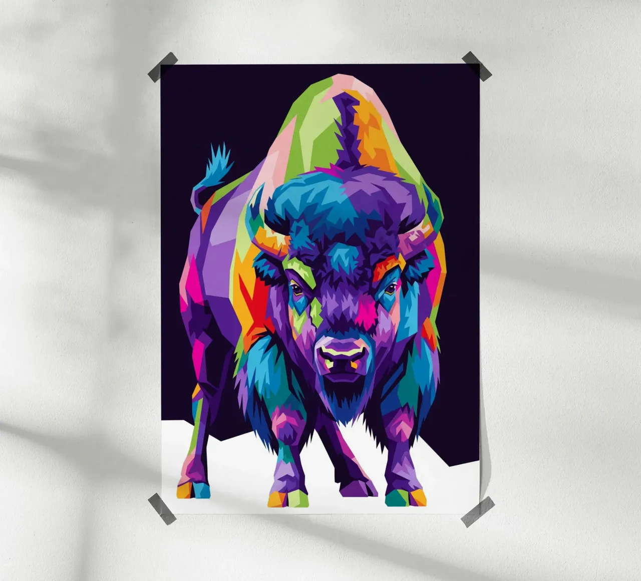 Colorato di bisonte (3) poster da Wild Life studio