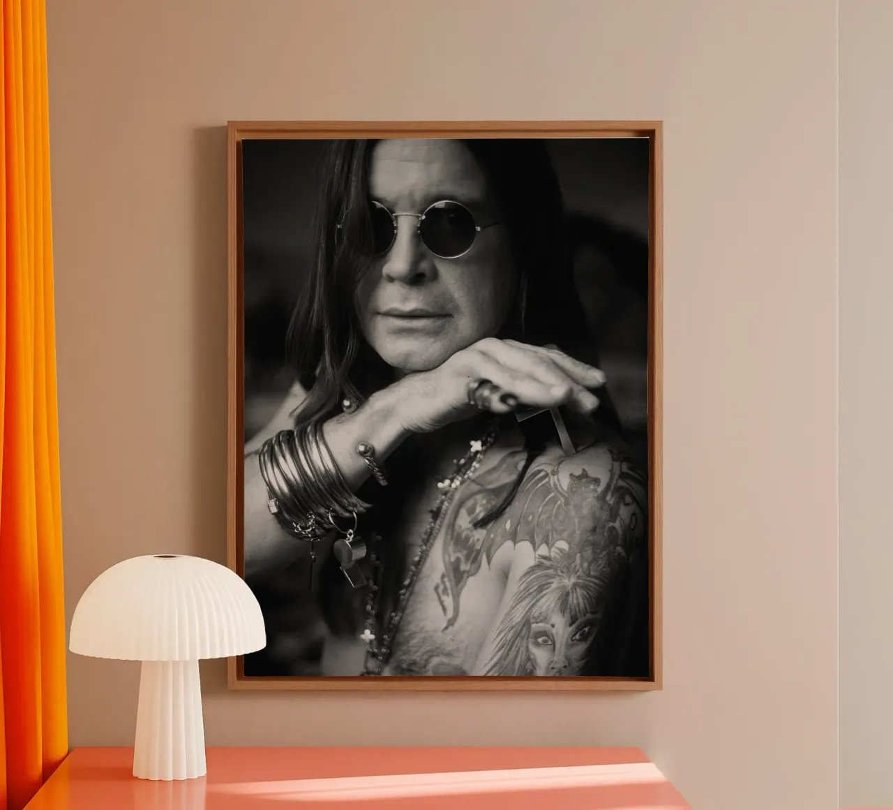 Ozzy Osbourne tela con Cornice a cassetta da Musadad Shop
