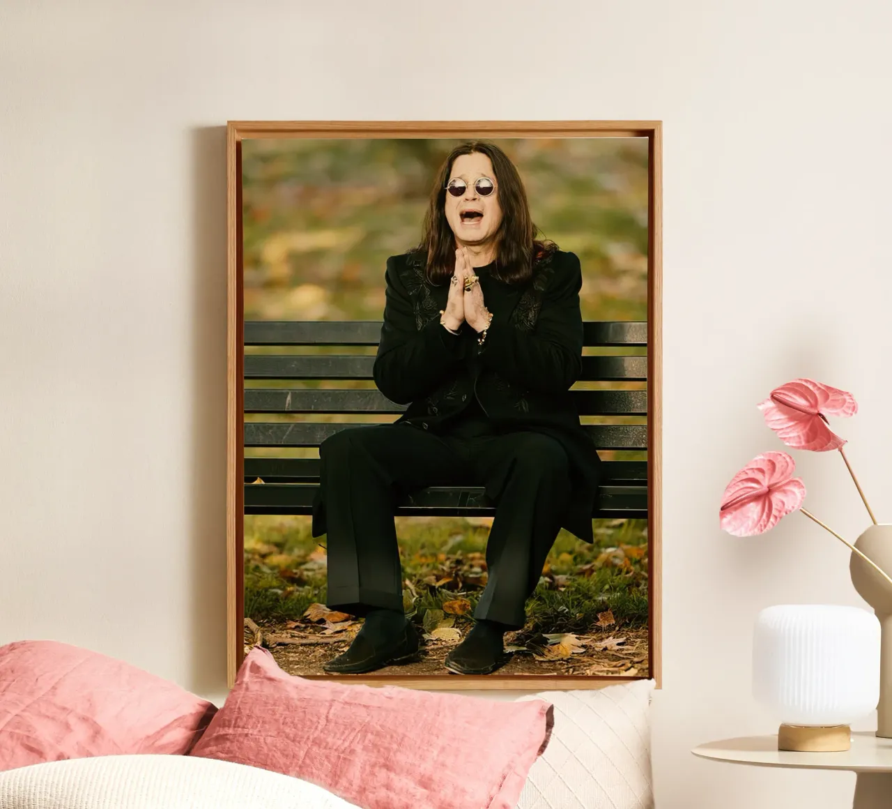 Ozzy Osbourne tela con Cornice a cassetta da Musadad Shop