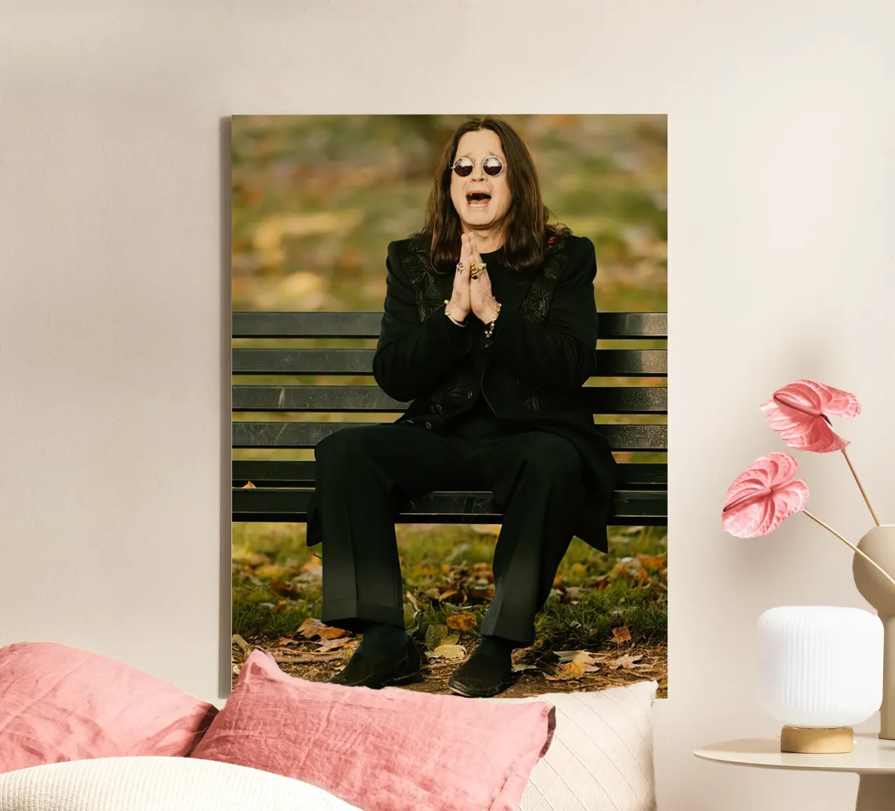 Ozzy Osbourne tela con Cornice a cassetta da Musadad Shop
