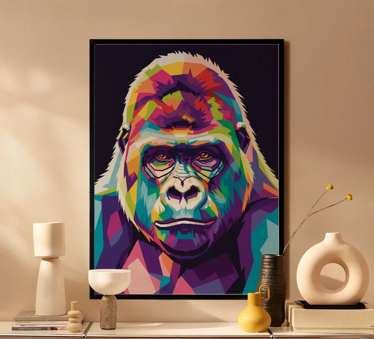 Colorato di gorilla (2) poster da Wild Life studio