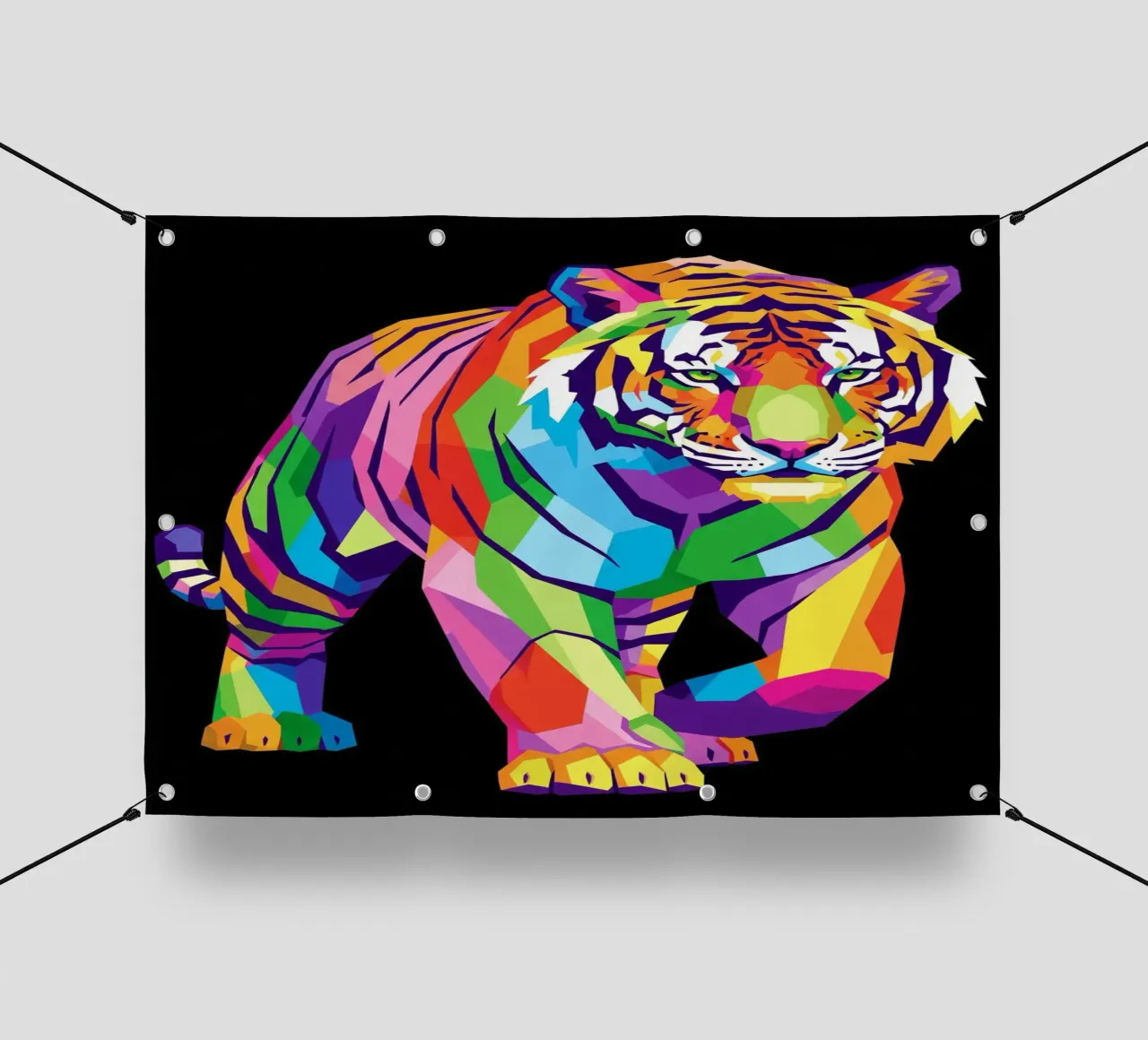 Colorato di tigre (1) telo in pvc da Wild Life studio