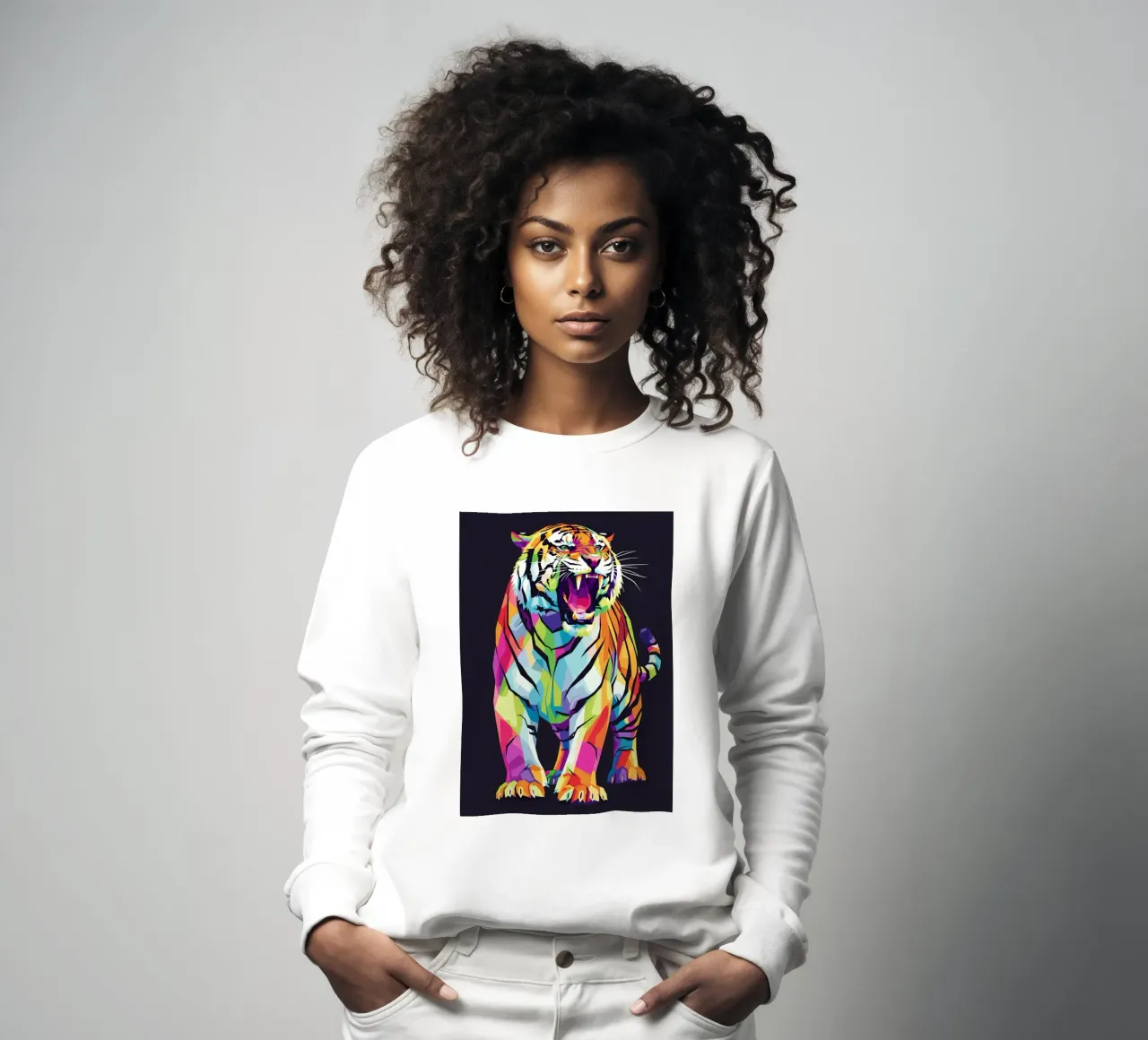 Colorato di tigre (2) felpa da Wild Life studio