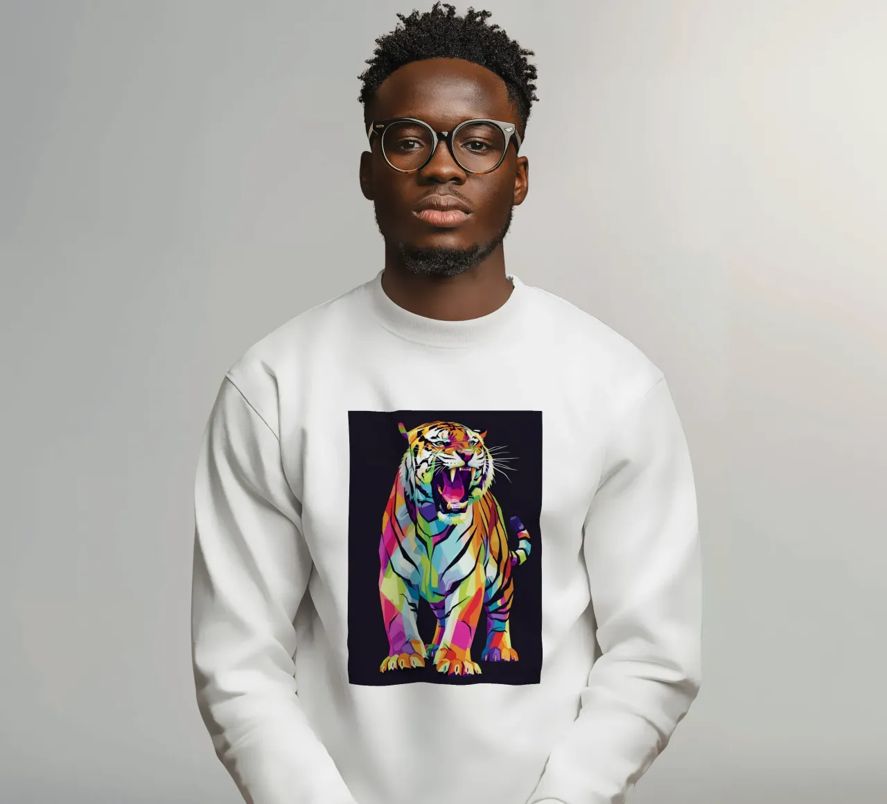 Colorato di tigre (2) felpa da Wild Life studio
