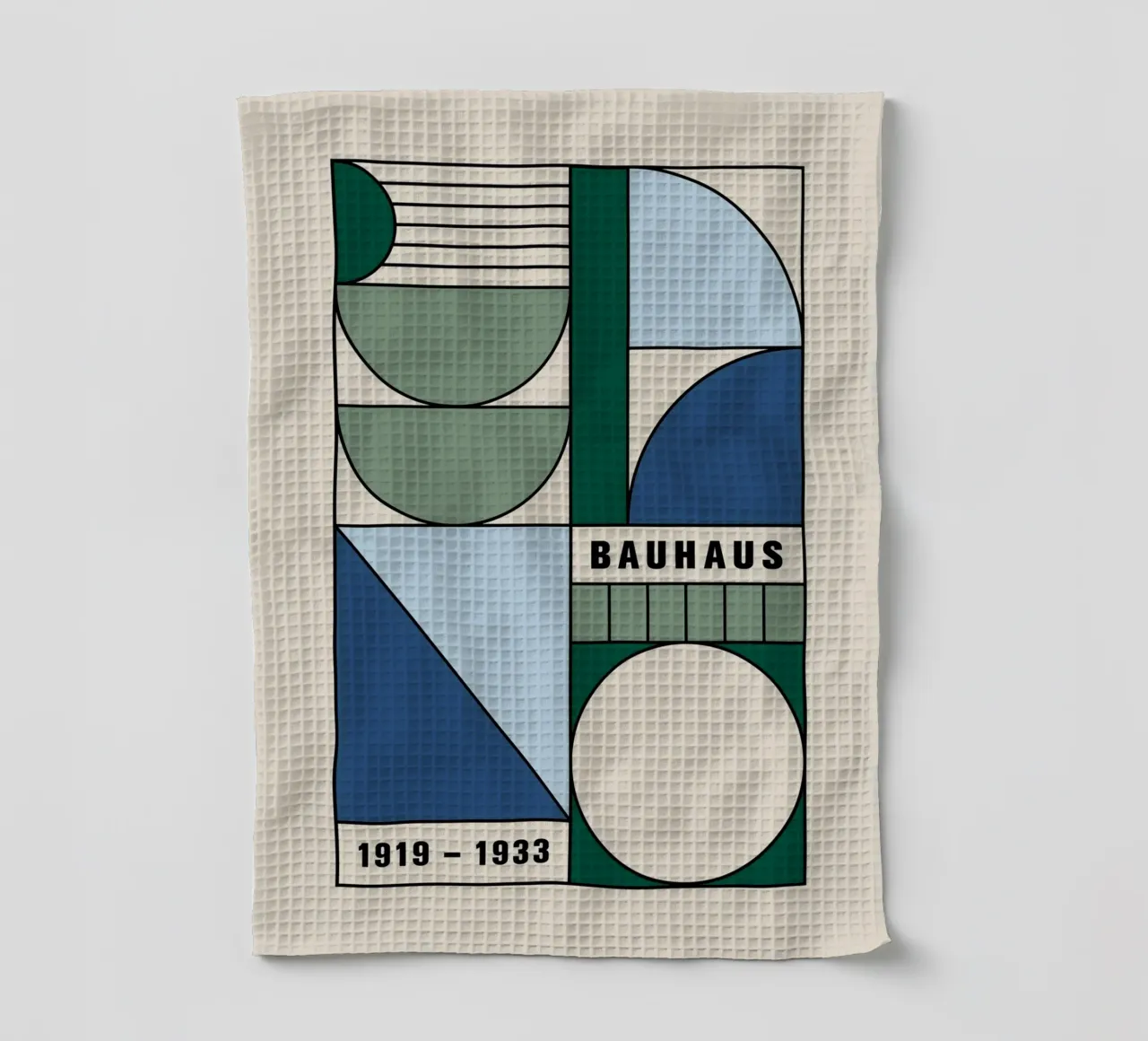 triangolo rettangolo forme geometriche canovaccio da cucina da Laura Harris