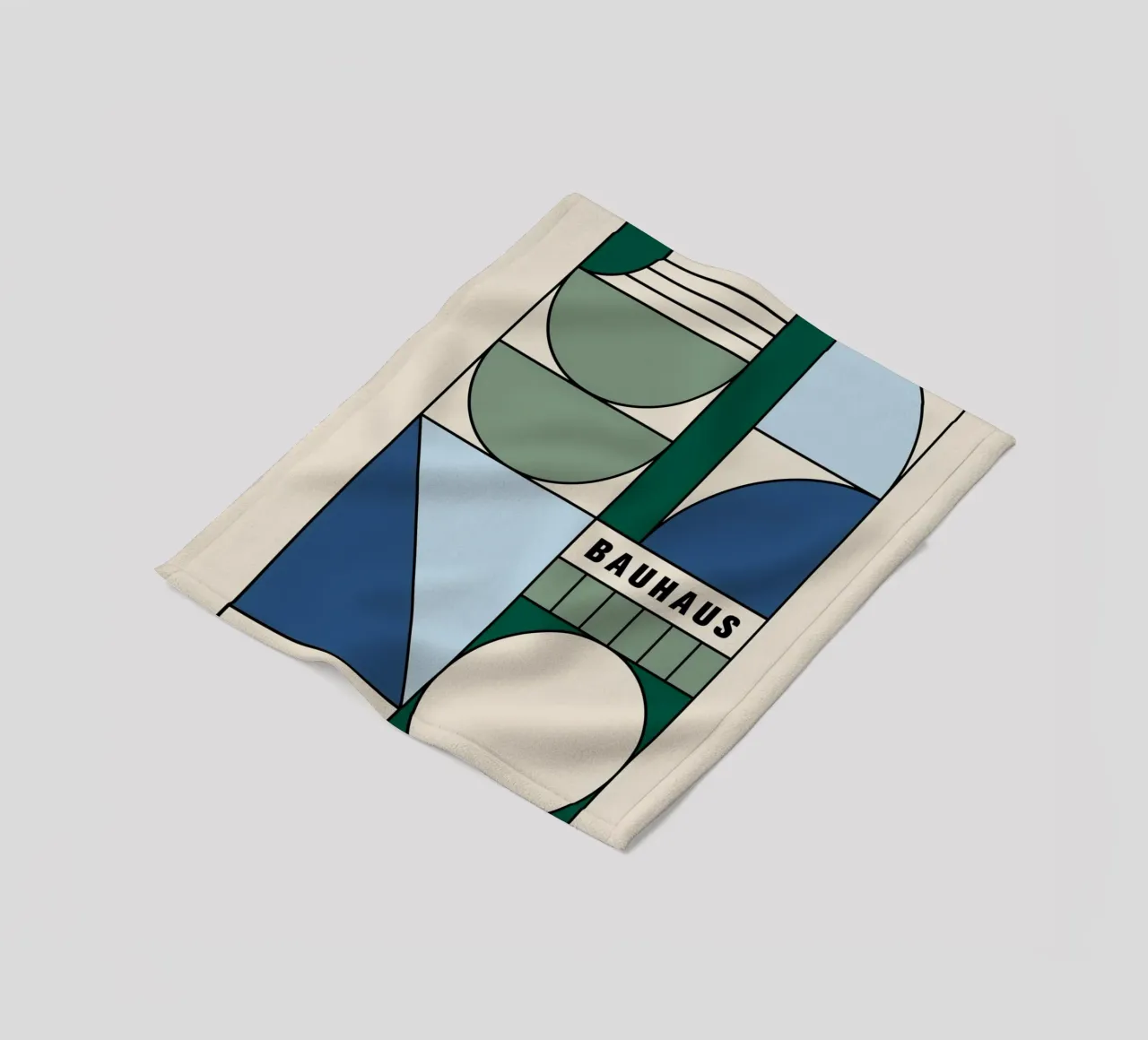 triangolo rettangolo forme geometriche coperta in pile da Laura Harris
