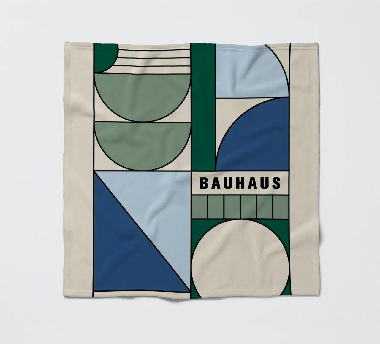 triangolo rettangolo forme geometriche coperta in pile da Laura Harris