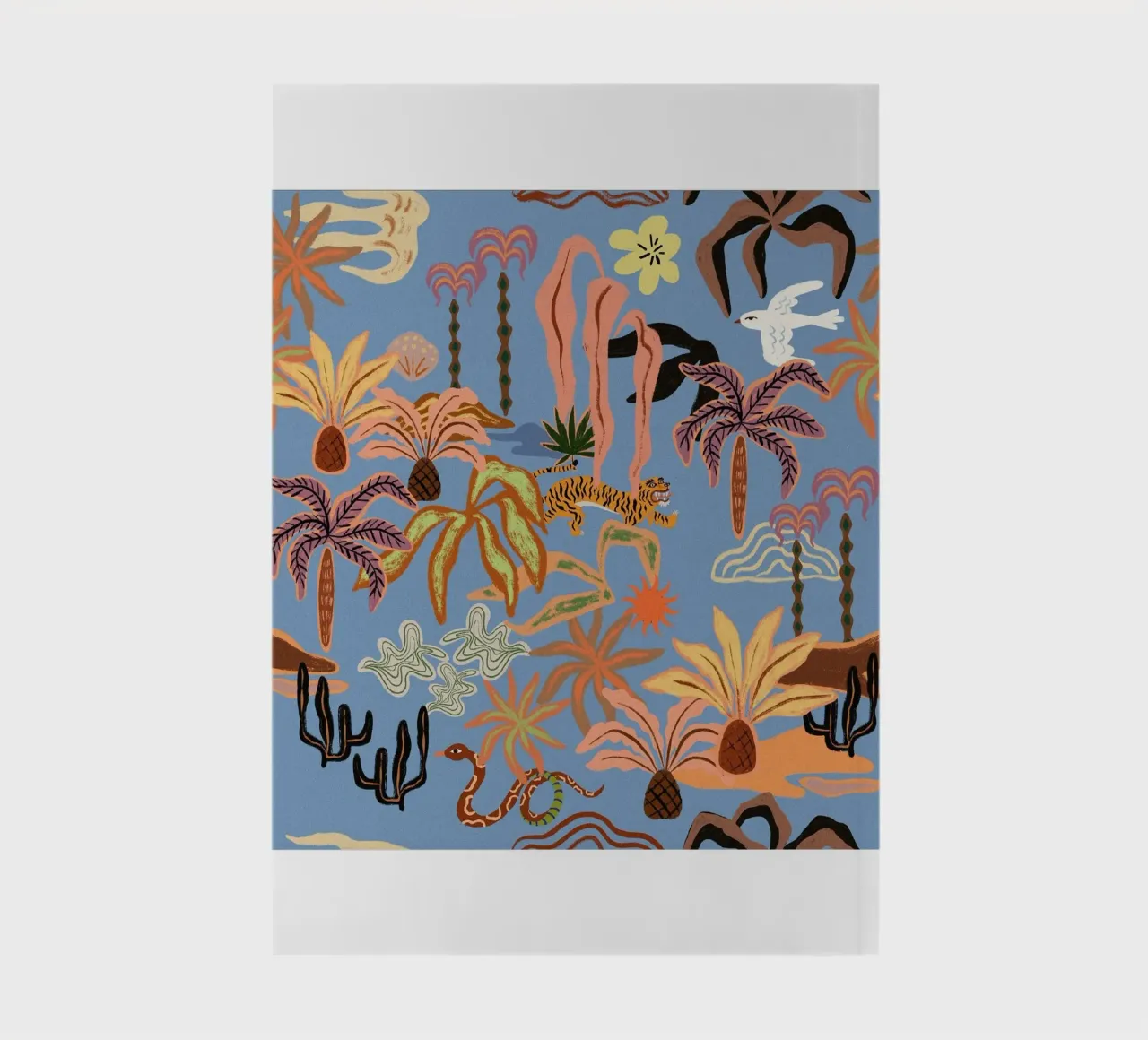 animals running in the middle of the forest notebook by gudikan shop