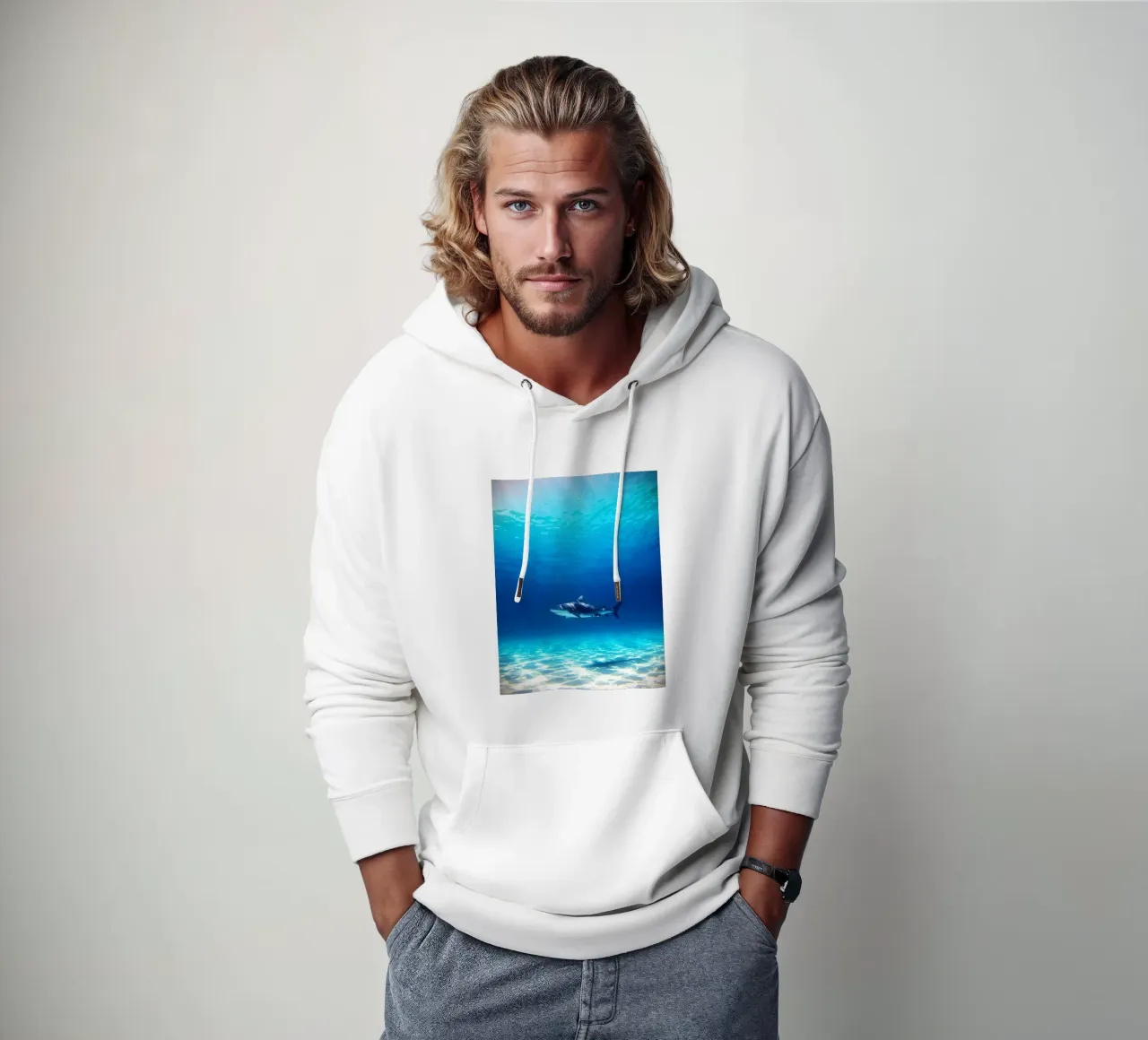 Predatore oceanico felpa con cappuccio da Nature's Palette