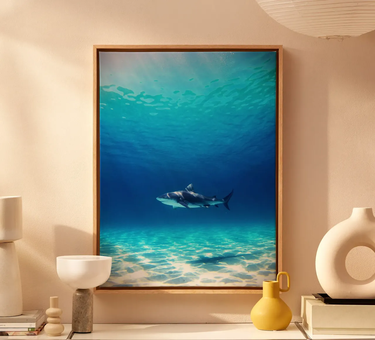 Predatore oceanico tela con Cornice a cassetta da Nature's Palette