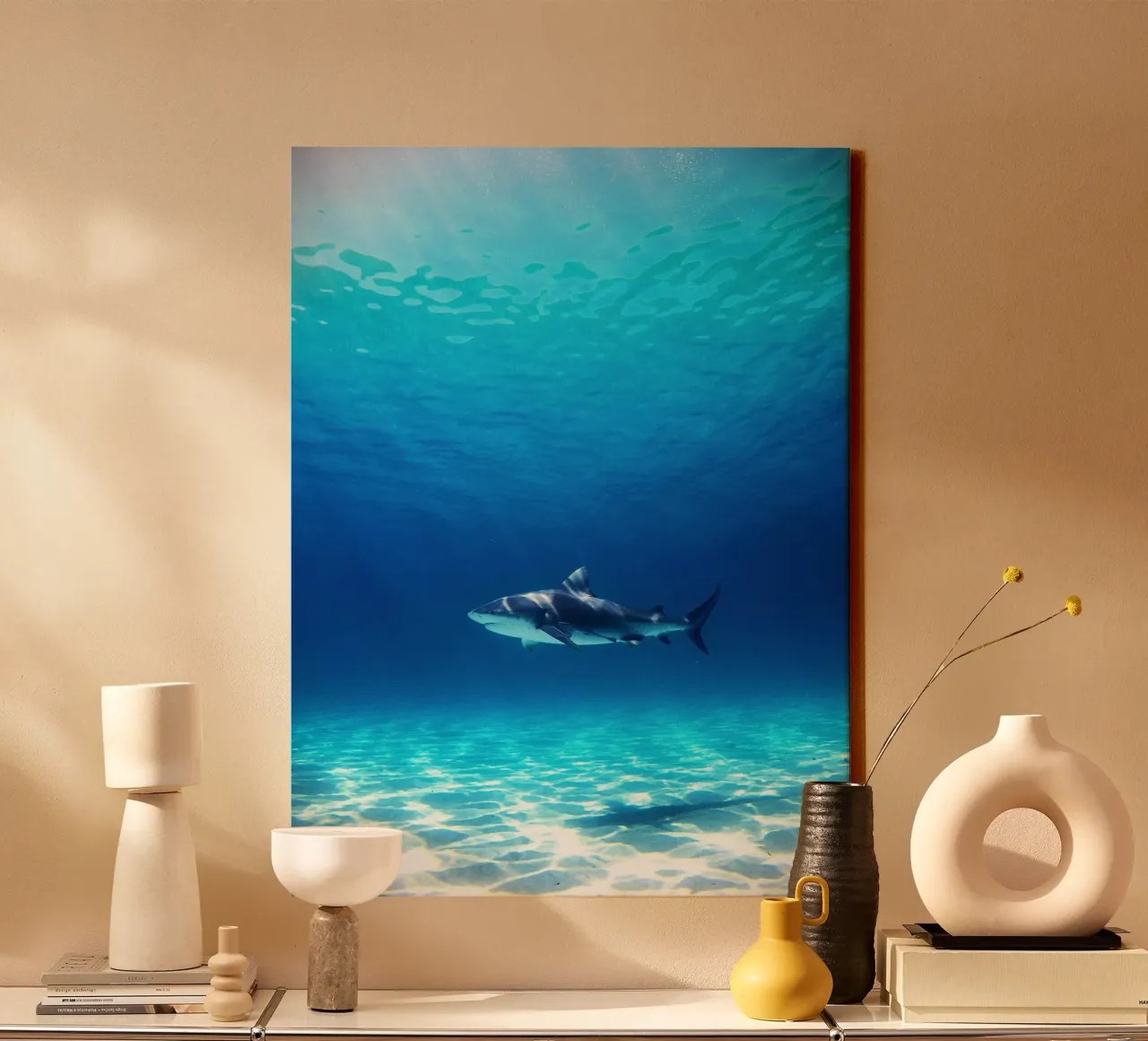 Predatore oceanico tela con Cornice a cassetta da Nature's Palette