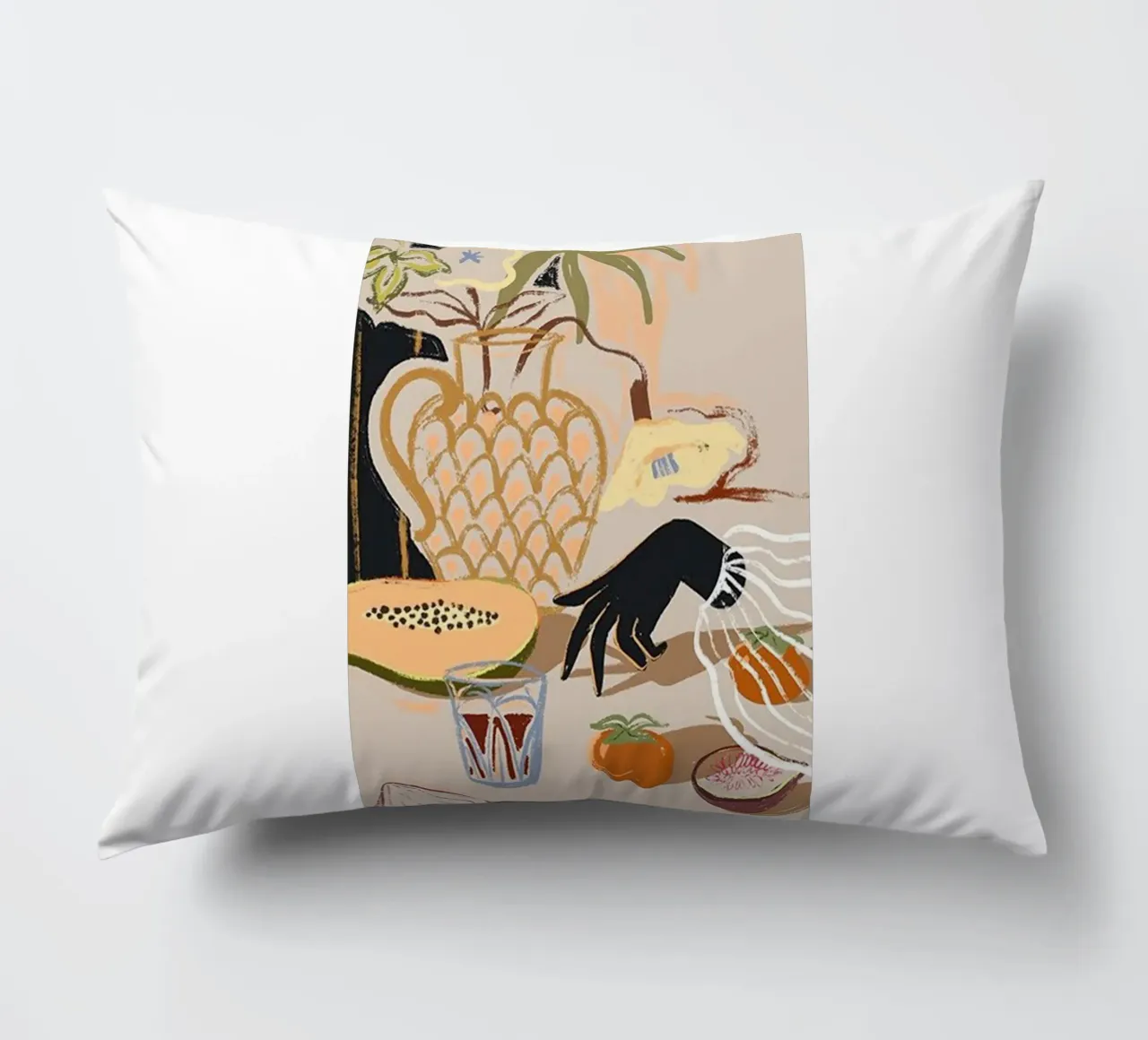 gustare piatti di frutta in tavola cuscino da gudikan shop