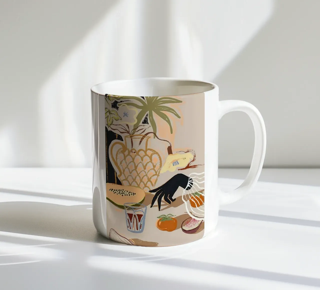 gustare piatti di frutta in tavola tazza in ceramica da gudikan shop