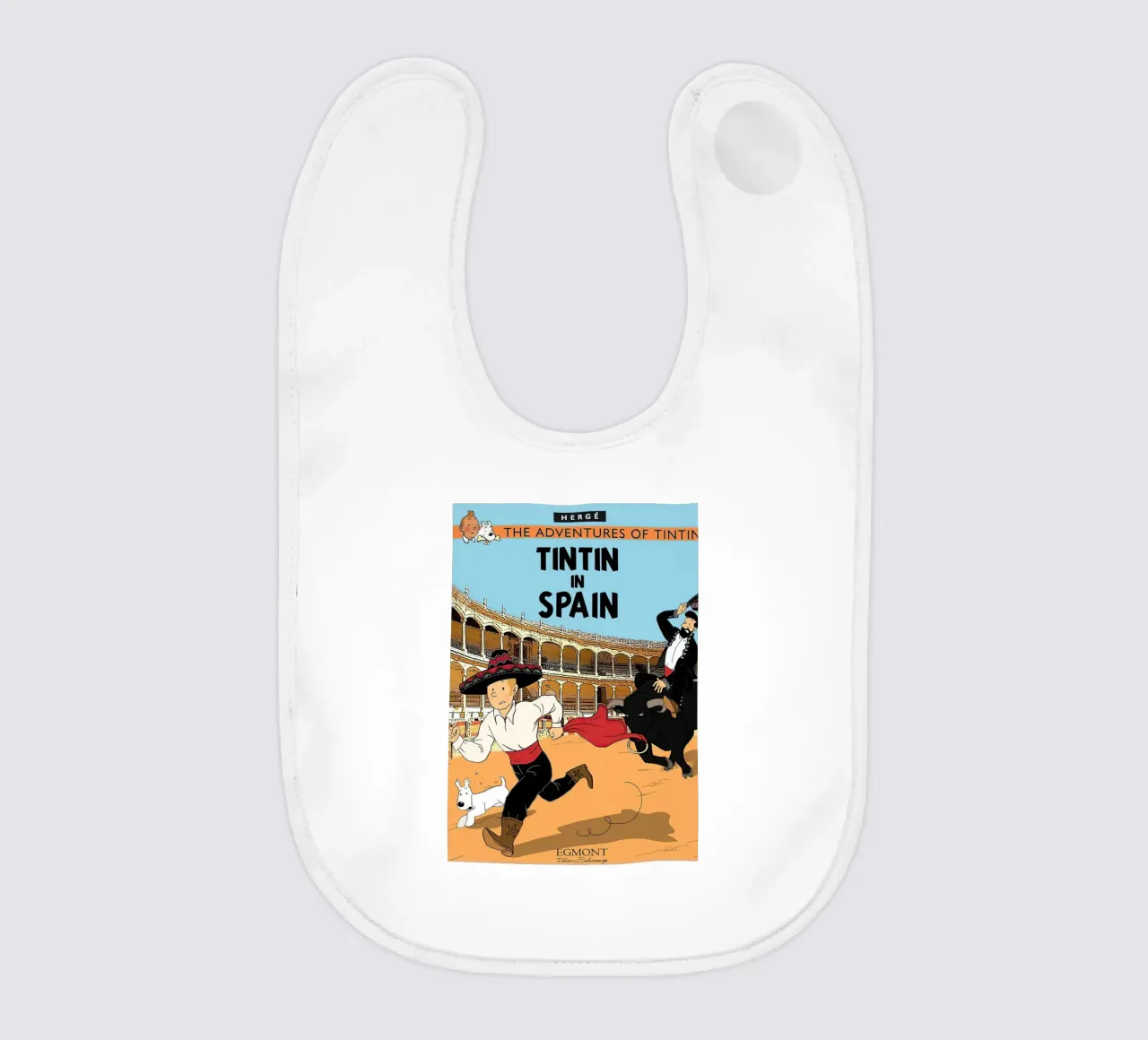 Tintin in Spagna bavaglino da Kango Studios