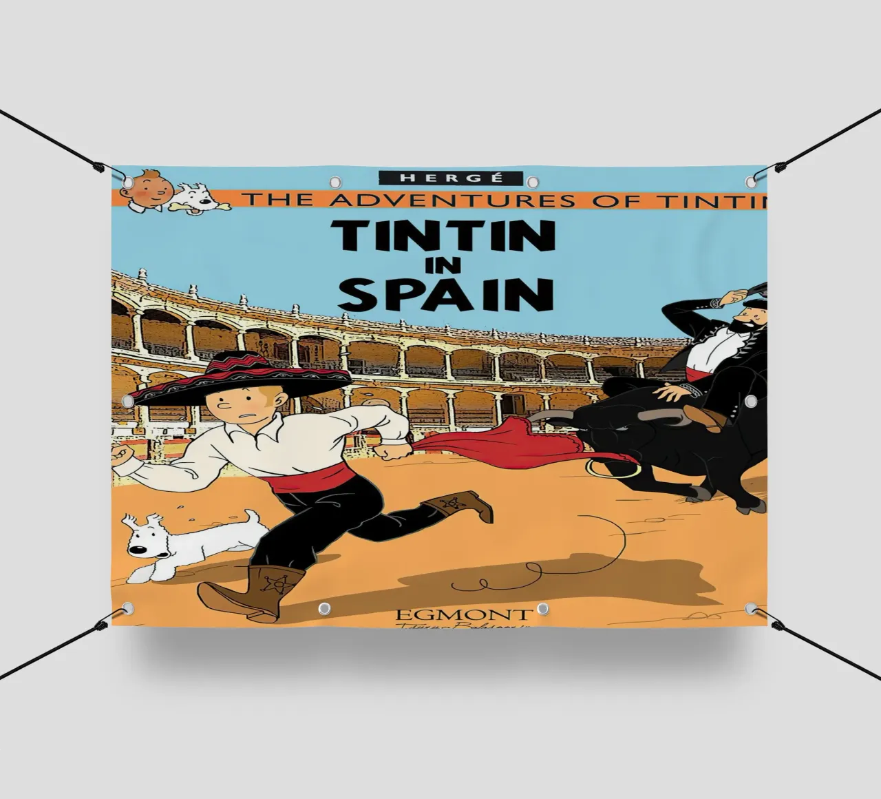 Tintin in Spagna telo in pvc da Kango Studios