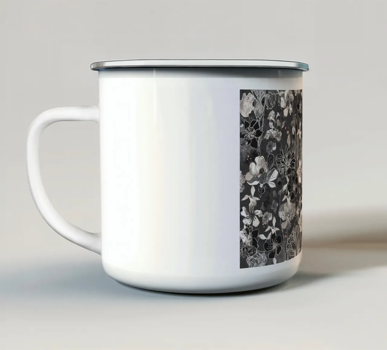 giardino ink black tazza in smalto da Giulio Iurissevich