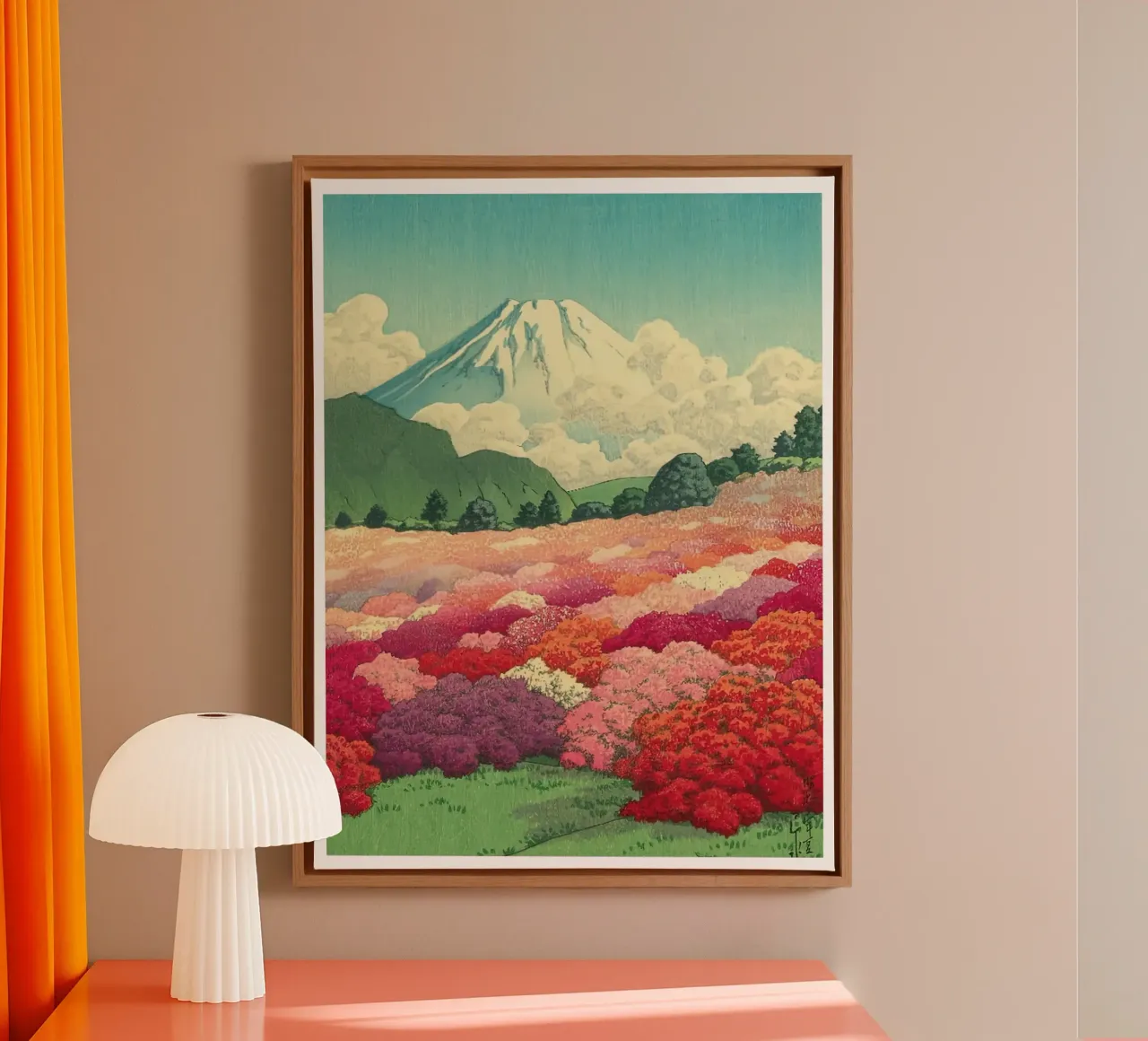 Kawase Hasui Vintage tela con Cornice a cassetta da Ryley Smith traveler