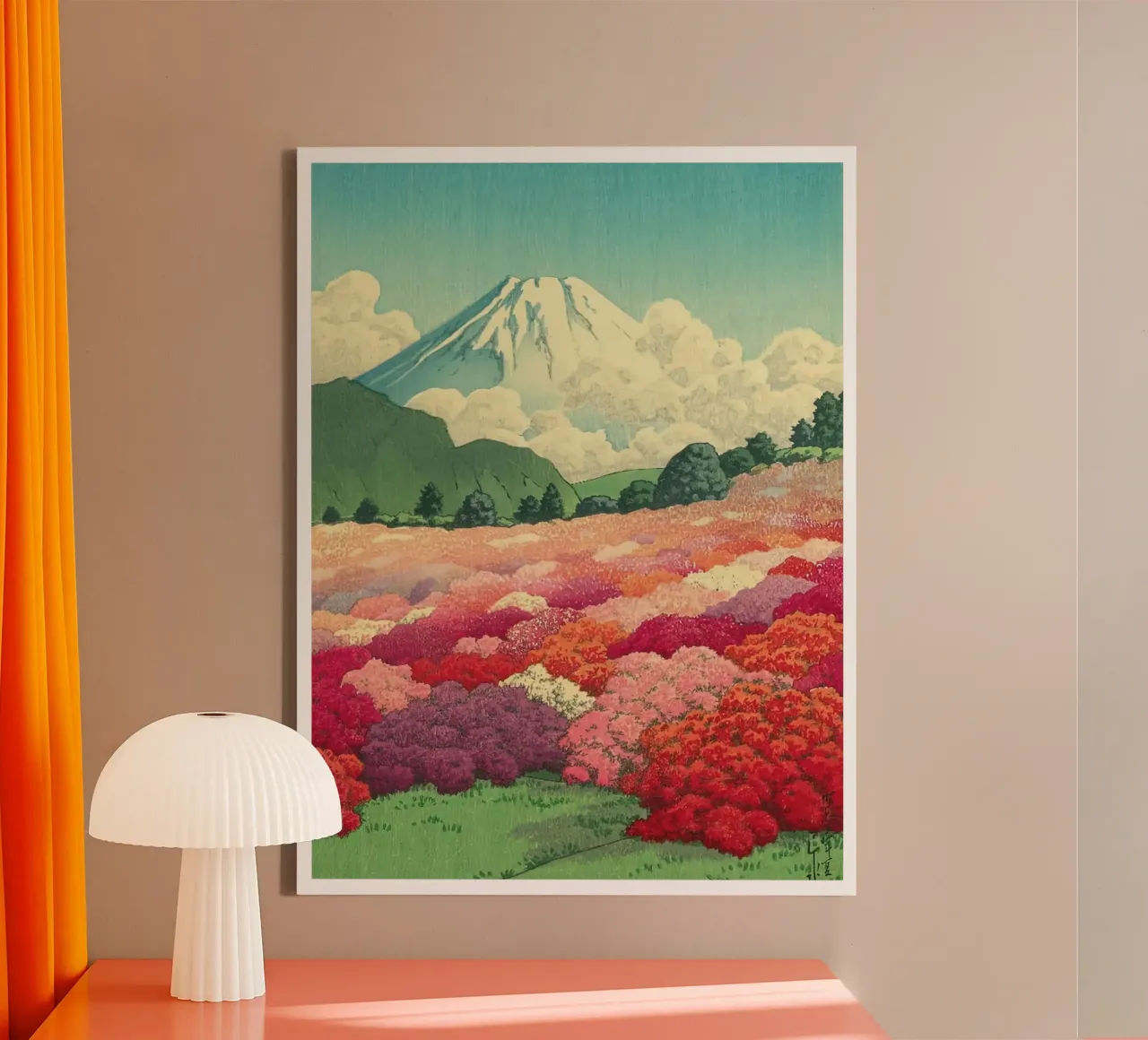 Kawase Hasui Vintage tela con Cornice a cassetta da Ryley Smith traveler