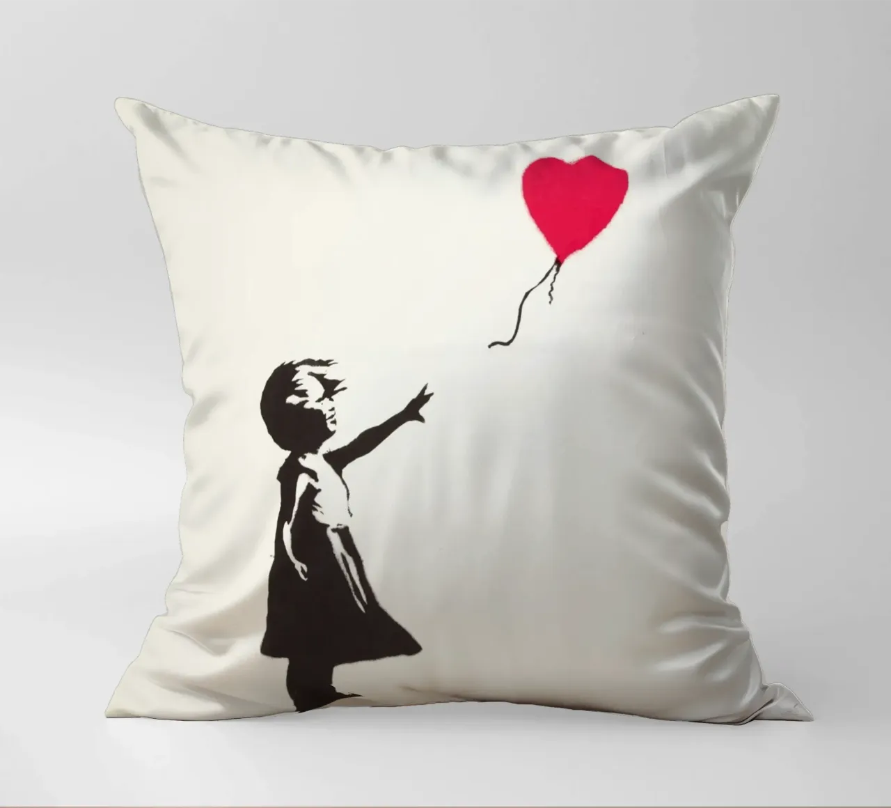 Ragazza con palloncino, 2004 cuscino da Riggle Glenda