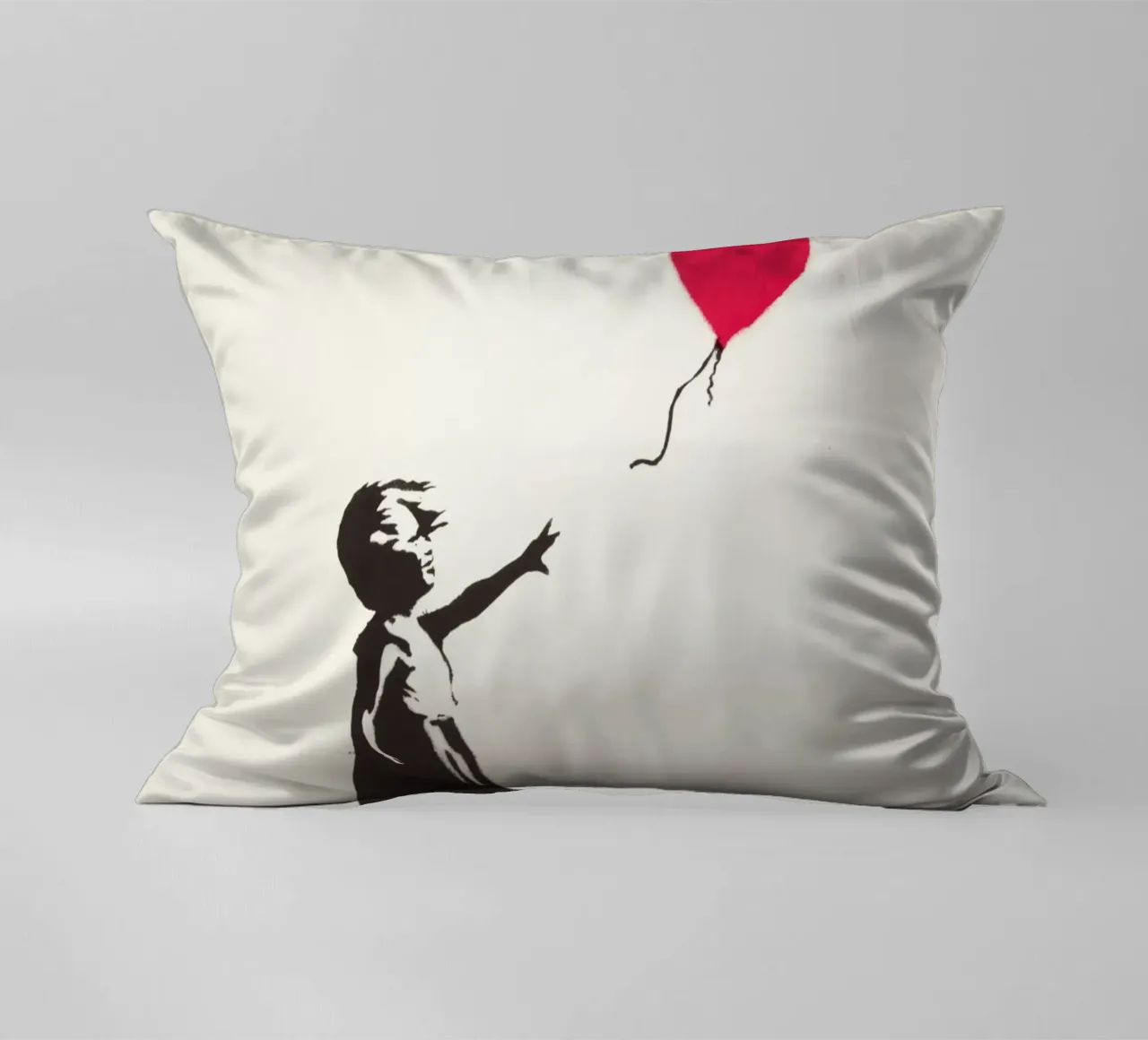 Ragazza con palloncino, 2004 cuscino da Riggle Glenda
