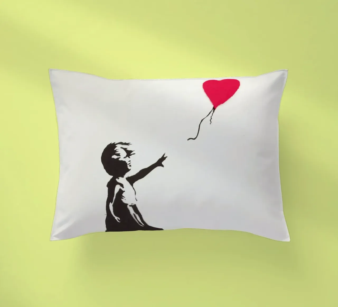 Ragazza con palloncino, 2004 cuscino da Riggle Glenda