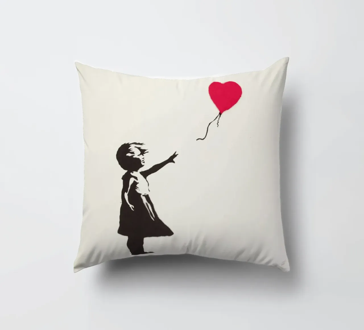 Ragazza con palloncino, 2004 cuscino da Riggle Glenda