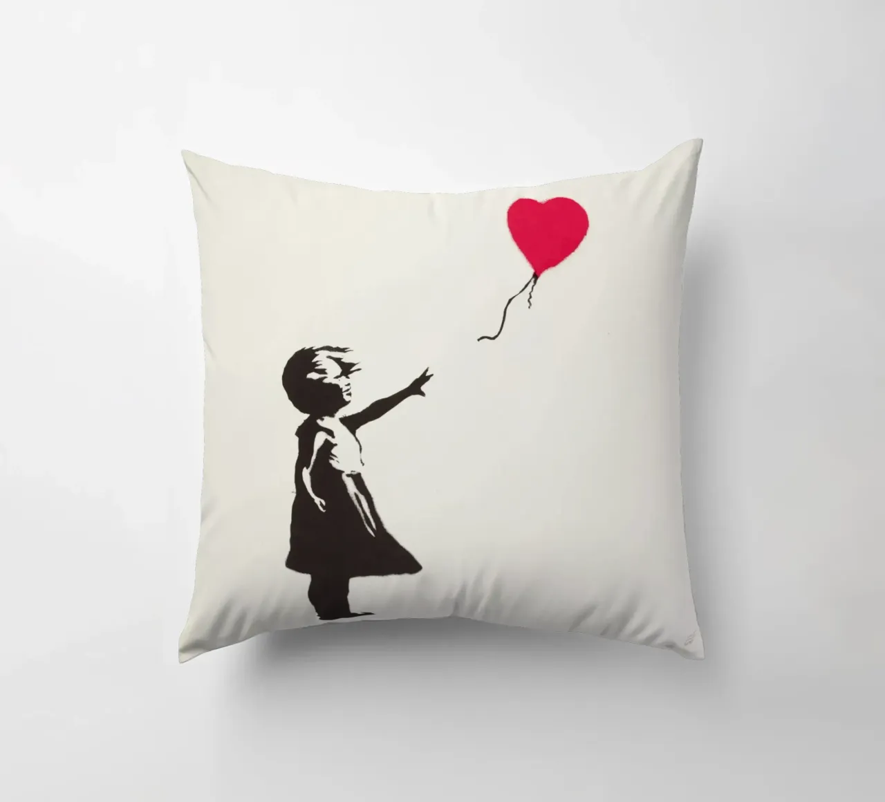 Ragazza con palloncino, 2004 cuscino da Riggle Glenda