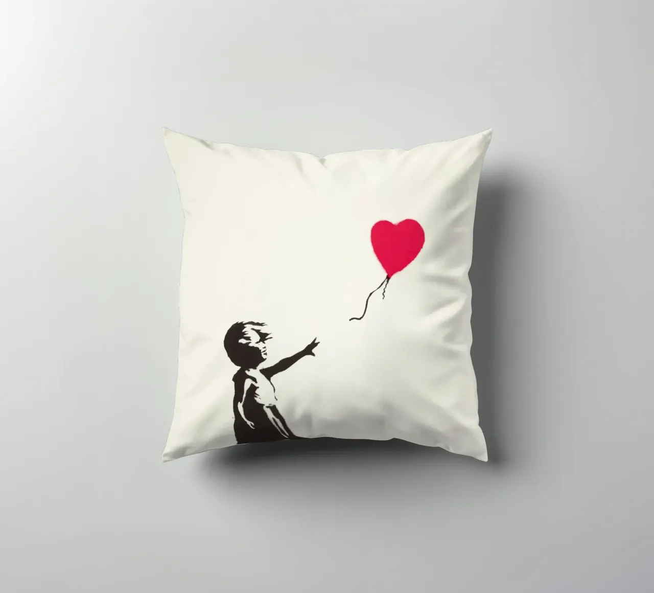 Ragazza con palloncino, 2004 cuscino da Riggle Glenda