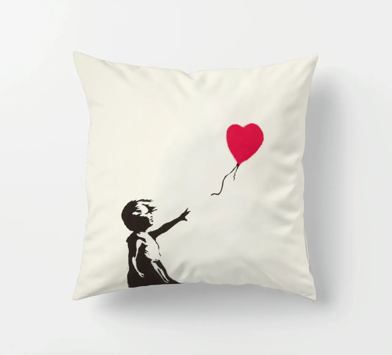 Ragazza con palloncino, 2004 cuscino da Riggle Glenda