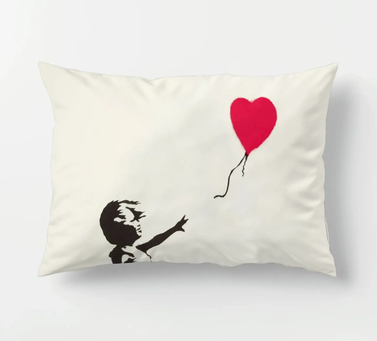 Ragazza con palloncino, 2004 cuscino da Riggle Glenda