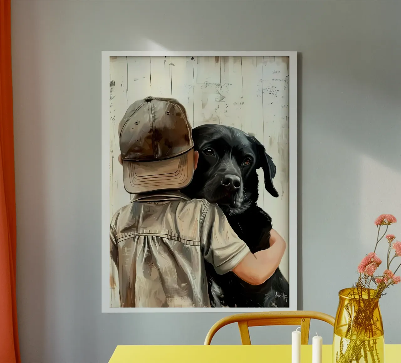 Labrador Kwekerij canvas met Baklijst van Ryley Smith traveler