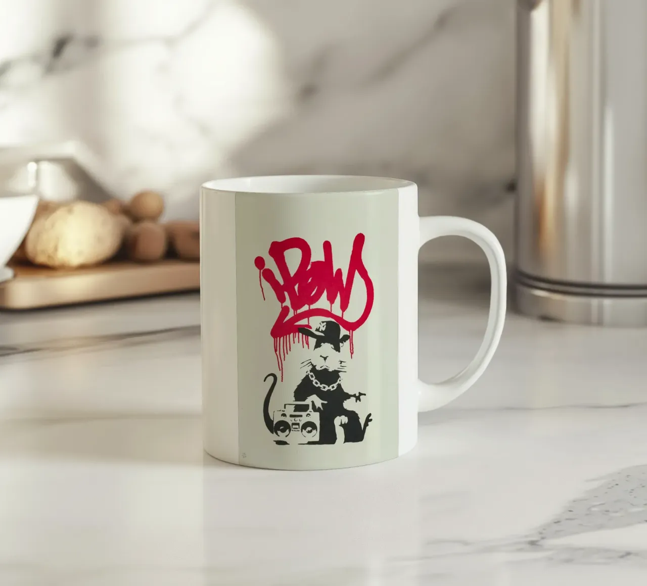 Gangsta Rat, 2004 tazza in ceramica da Riggle Glenda