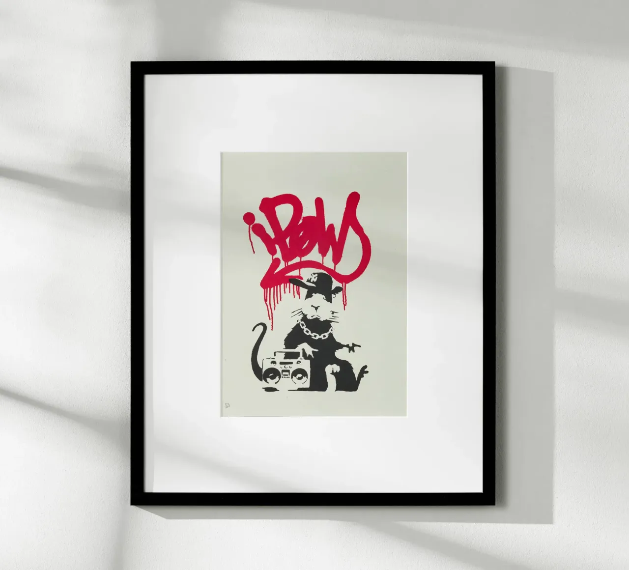 Gangsta Rat, 2004 poster con telaio in legno da Riggle Glenda